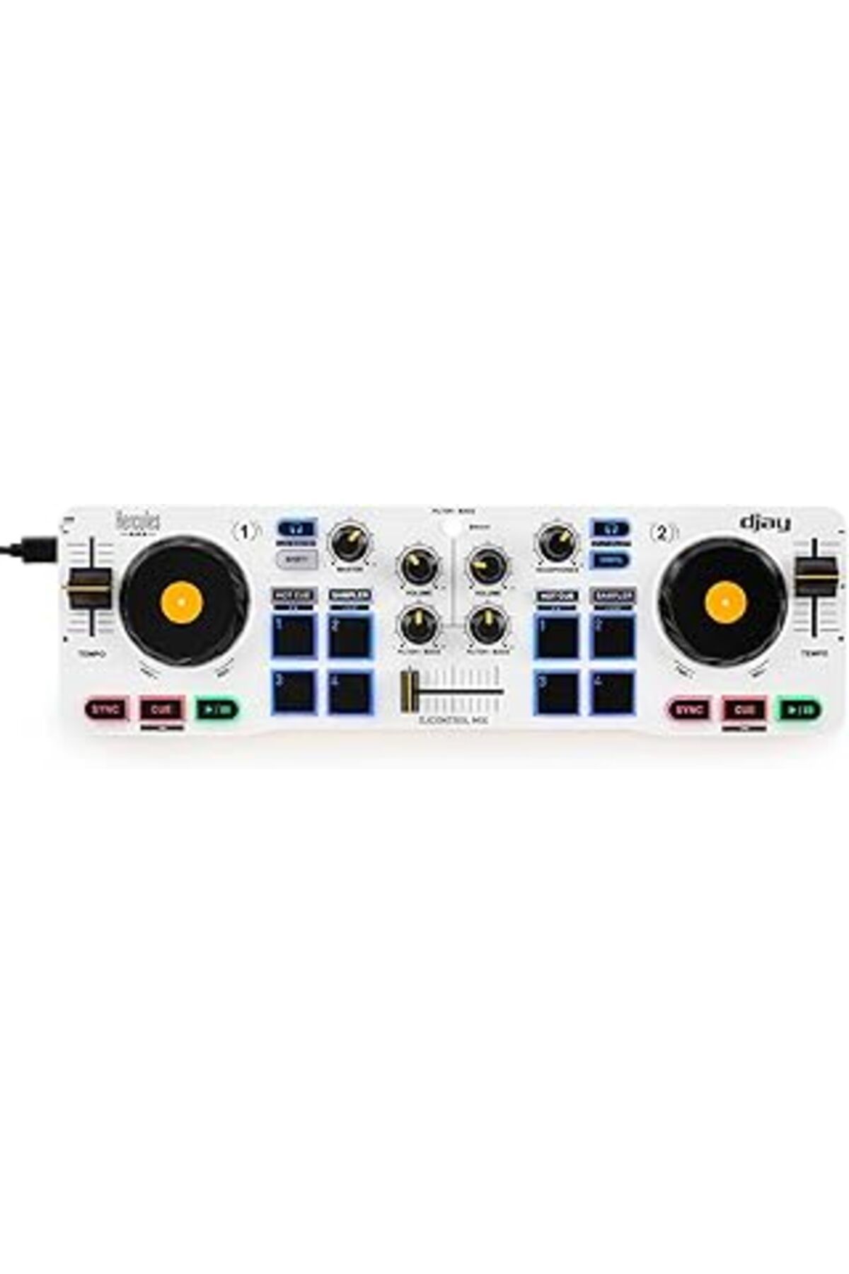 Qedii Hercules Djcontrol Mix - Akıllı Telefonlar Için Kablosuz Bluetooth Dj Kontrol Cihazı - Djay Uygulam