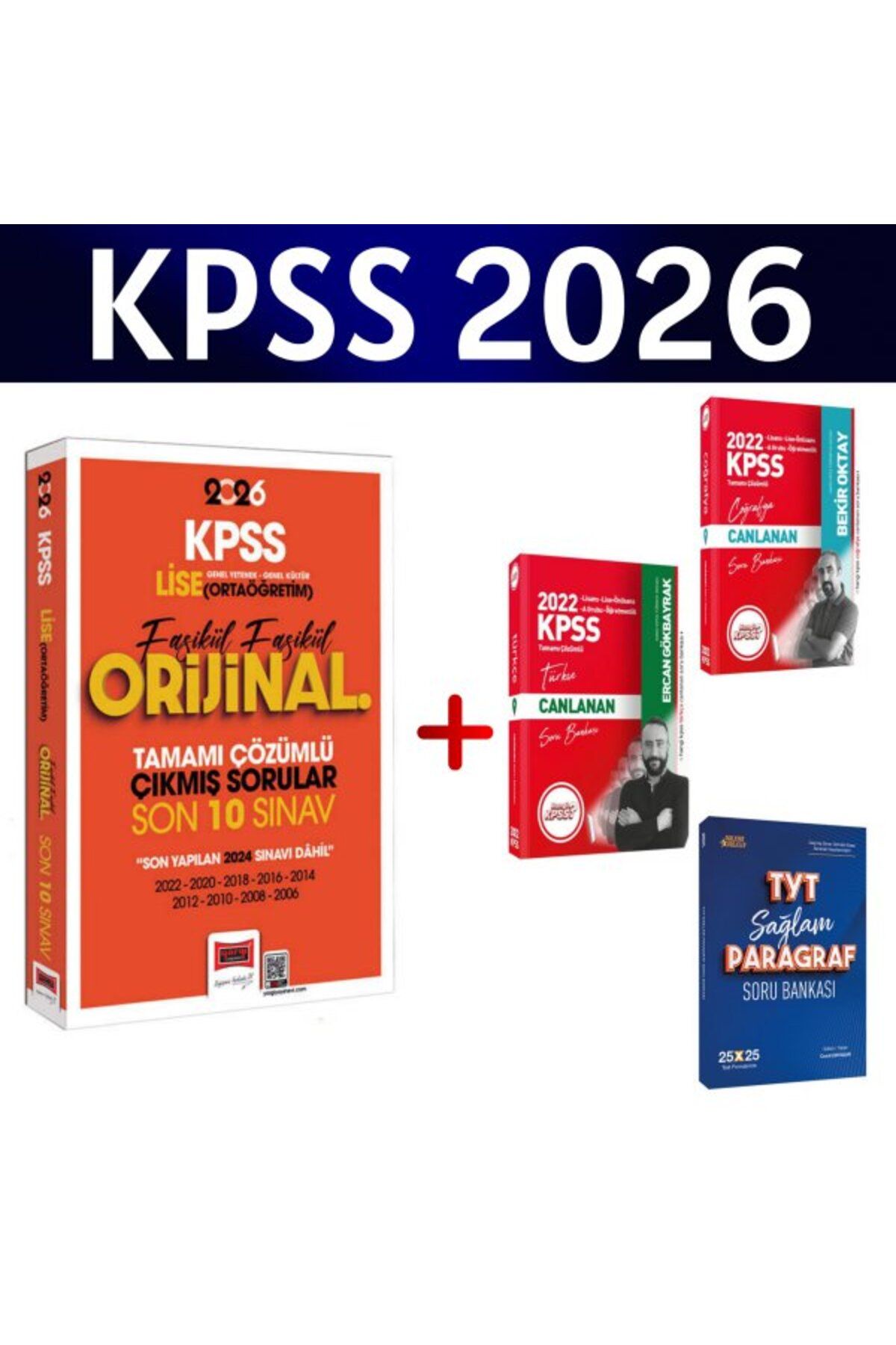Hangi KPSS Yargı 2026 KPSS Lise-Ortaöğretim GK-GY Fasikül Fasikül Çıkmış Son 10 Sınav + 3 Soru Bankası Hediye