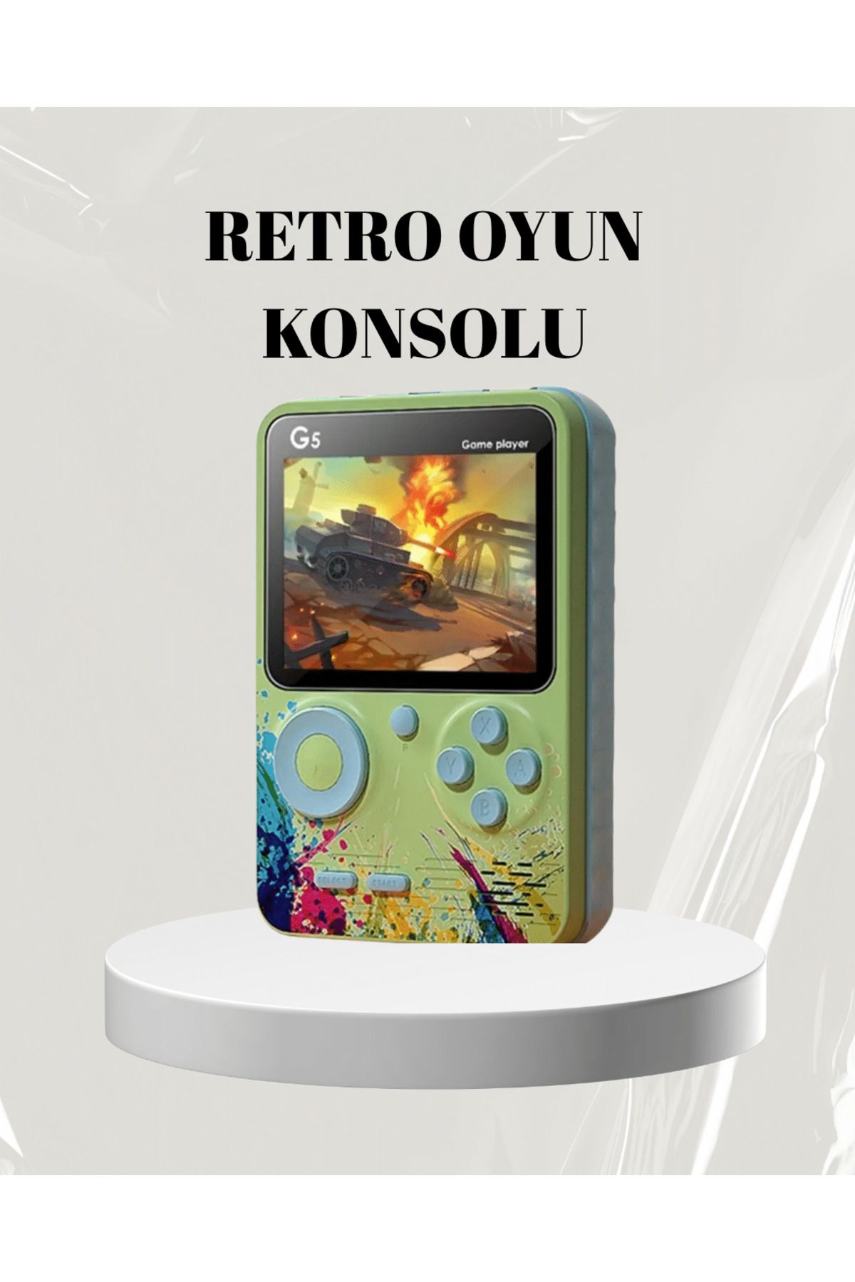 teknodayım 3 İnç Renkli Ekranlı Taşınabilir El Konsolu – G5 Modeli