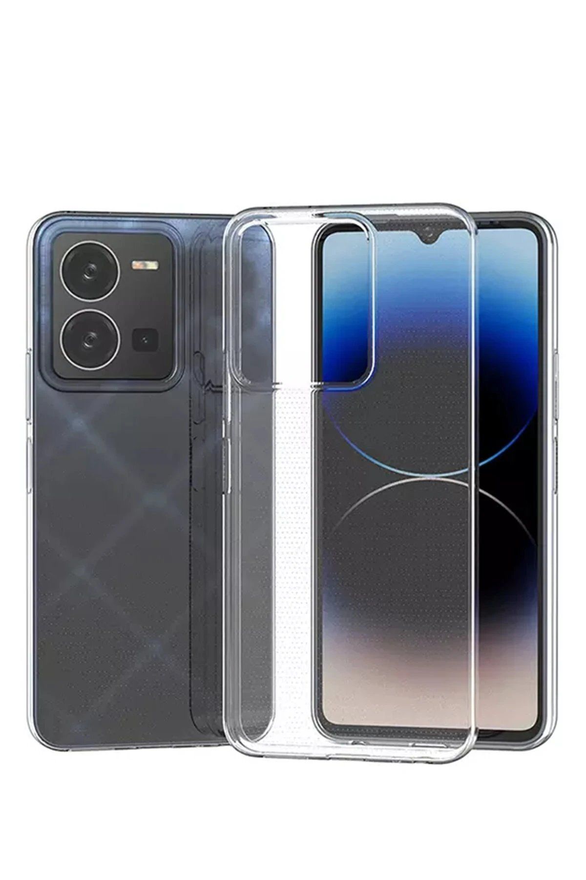 Toptan Bulurum Vivo Y35 Kılıf Lüx Şeffaf Silikon