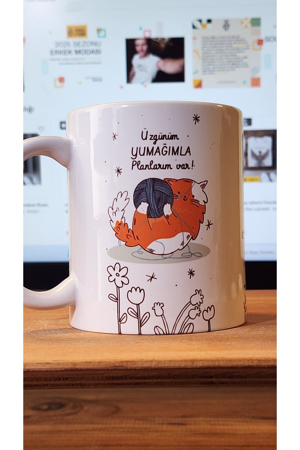 soul stop where freedom flows against the current Profesyonel Pisi Sarılmacısı – Komik Kedi Temalı Kupa