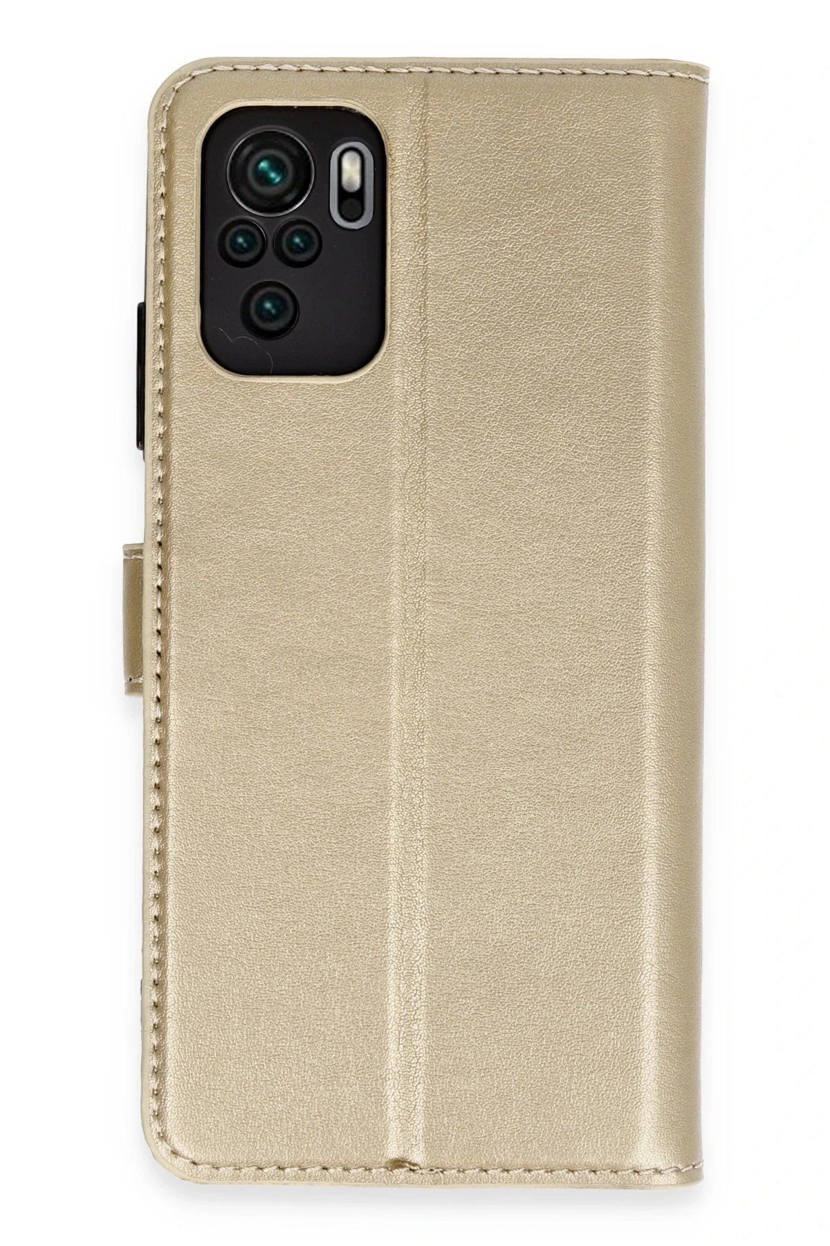Toptan Bulurum Xiaomi Mi Note 10 Trend S Plus Kapaklı Kılıf - Gold