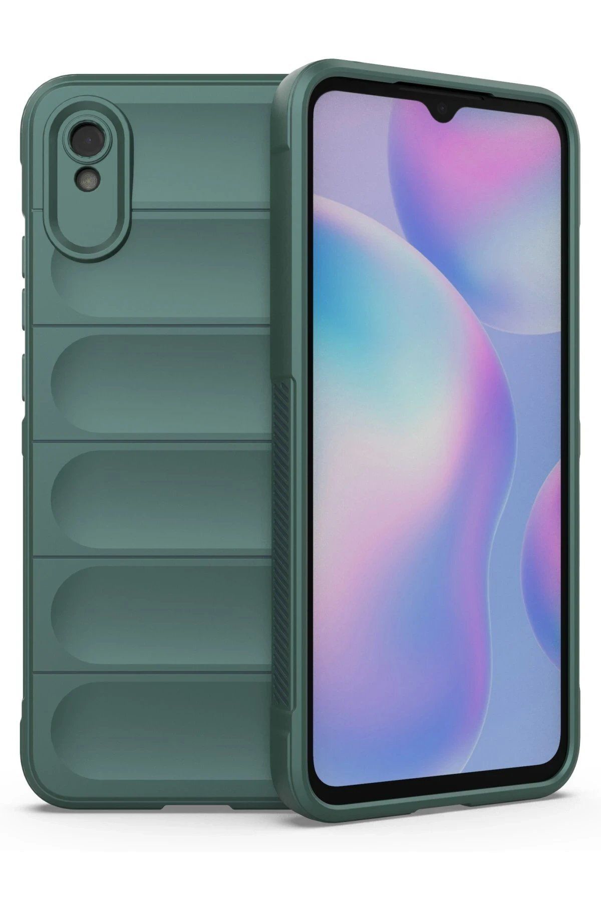Toptan Bulurum Xiaomi Redmi 9A Kılıf Optimum Silikon - Koyu Yeşil
