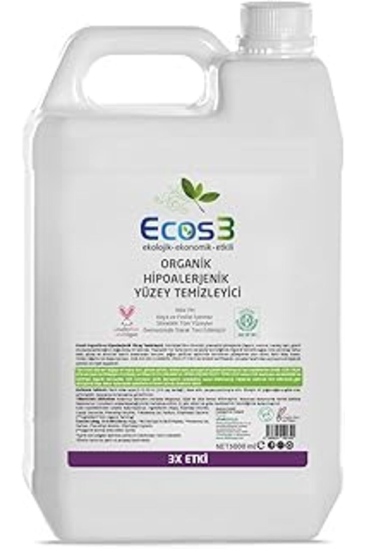 Pazarcan Organik & Hipoalerjenik Tüm Yüzeyler Yüzey Temizleyici 5 L