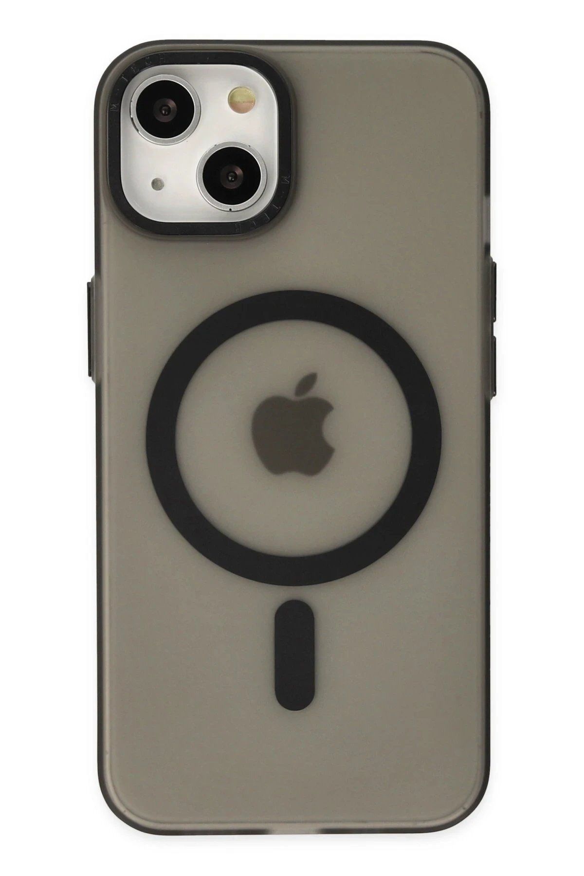 Toptan Bulurum iPhone 15 Kılıf Lodos Magneticsafe Mat Kapak - Siyah