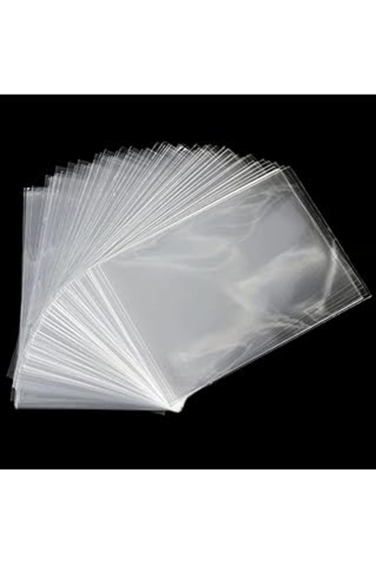 Pazarcan Bimotif Şeffaf Poşet, Düz 10X20 Cm (100 Adet)