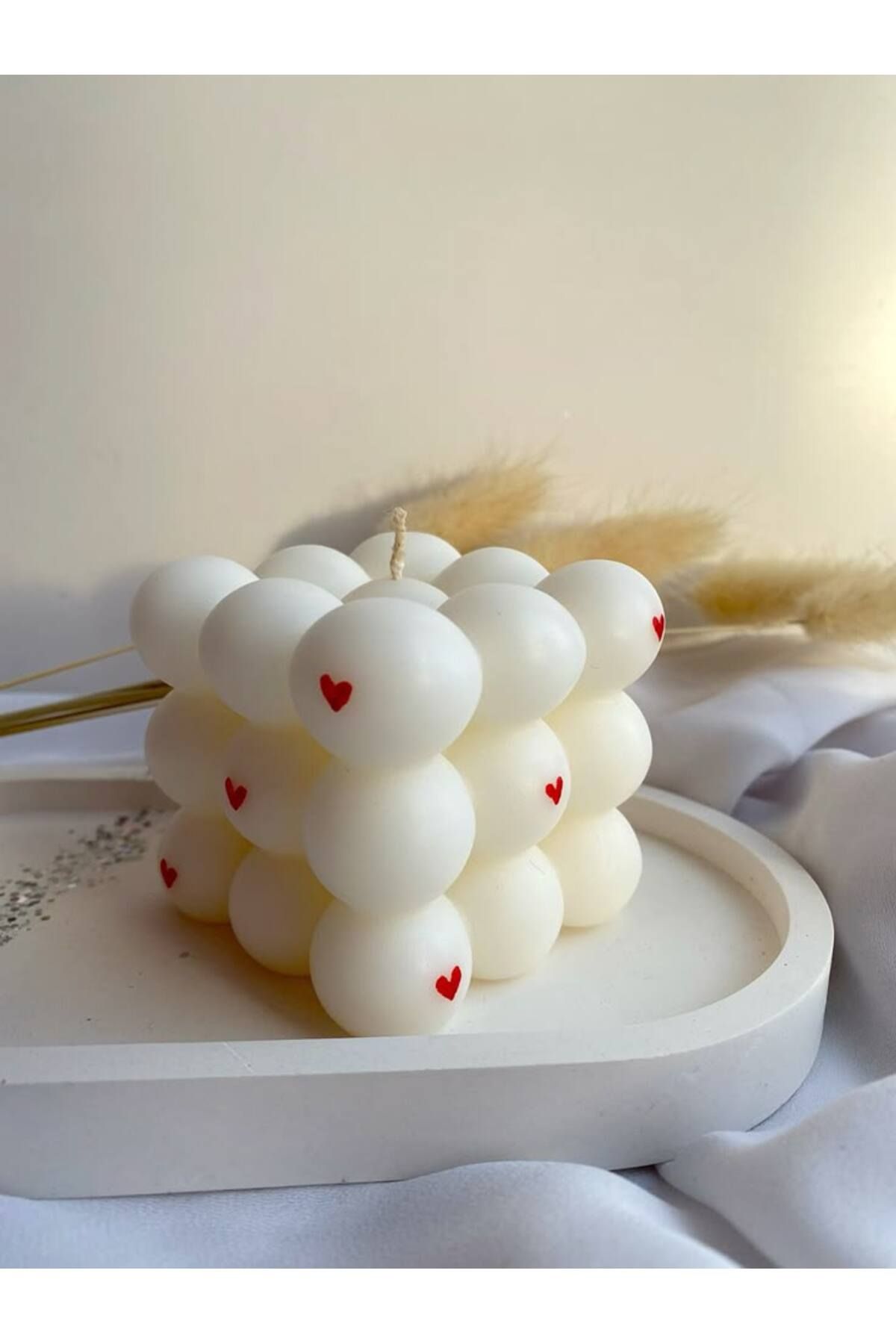 MUM Kalpli Bubble Mum – El Yapımı Romantik Dekor Mum