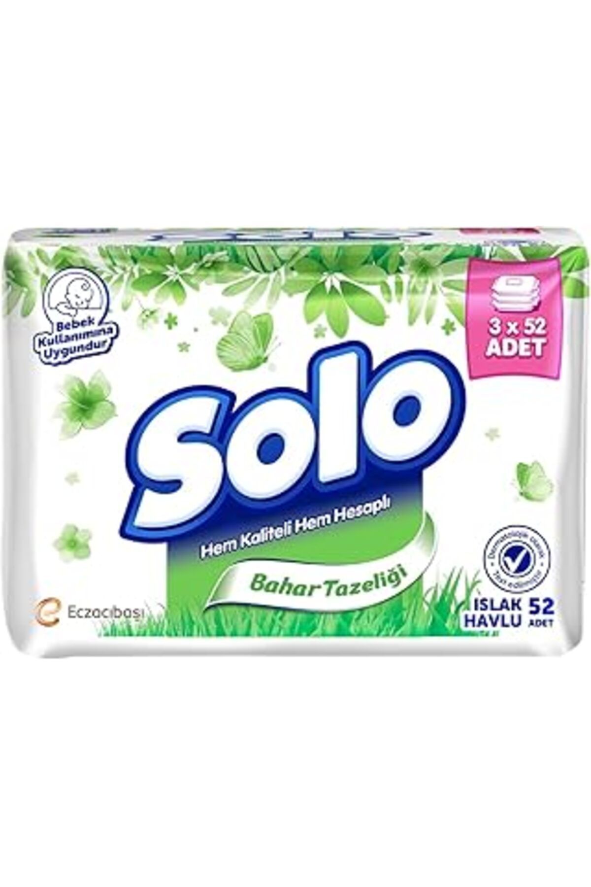 Pazarcan Solo Islak Havlu 3*52 Yaprak