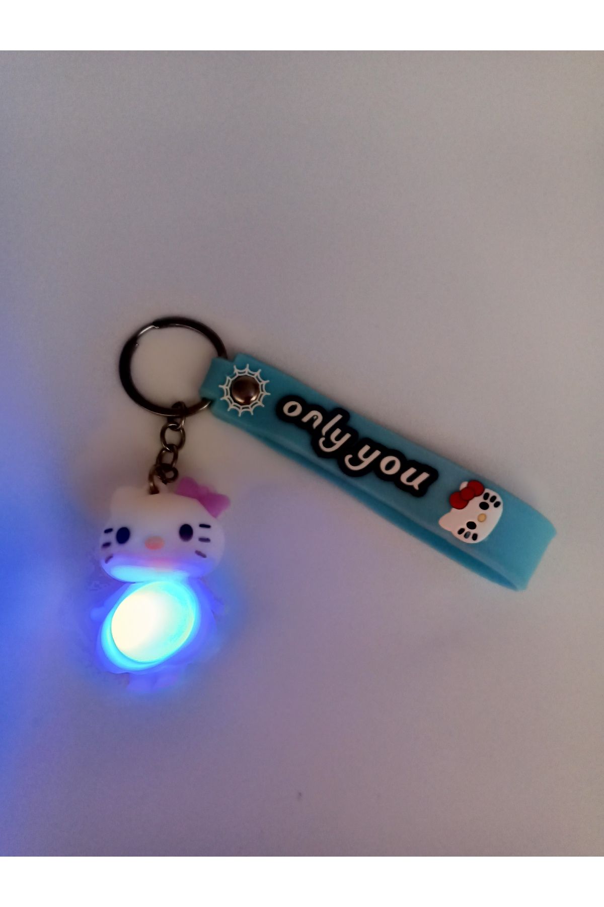 GTURK STORE Hello Kitty Işıklı Anahtarlık Çanta Süsü