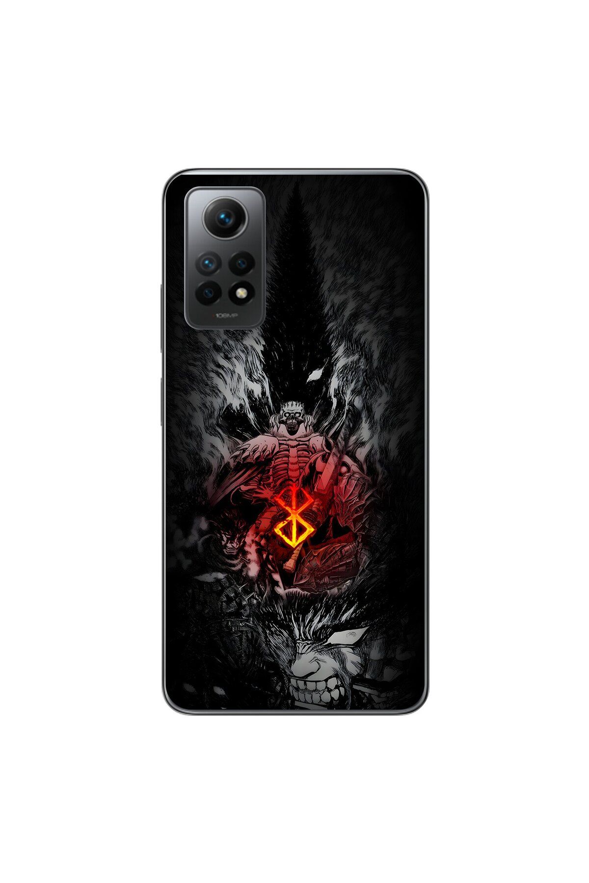 Dali Design Xiaomi Redmi Note 12 Pro Uyumlu Şeffaf Kılıf Berserk 2 Tasarımlı