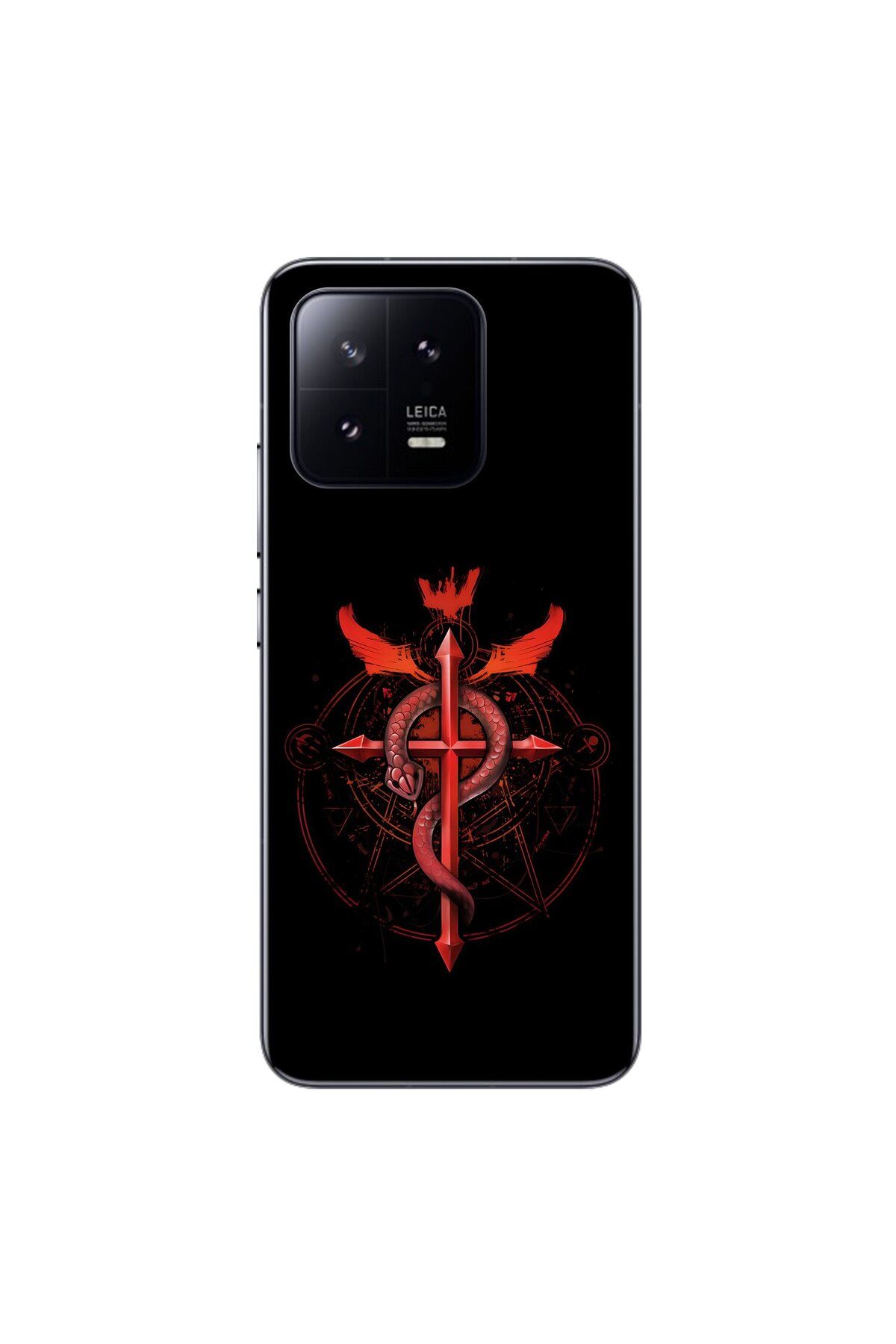 Dali Design Xiaomi Mi 13 Pro Uyumlu Şeffaf Kılıf Fullmetal Alchemist 2 Tasarımlı