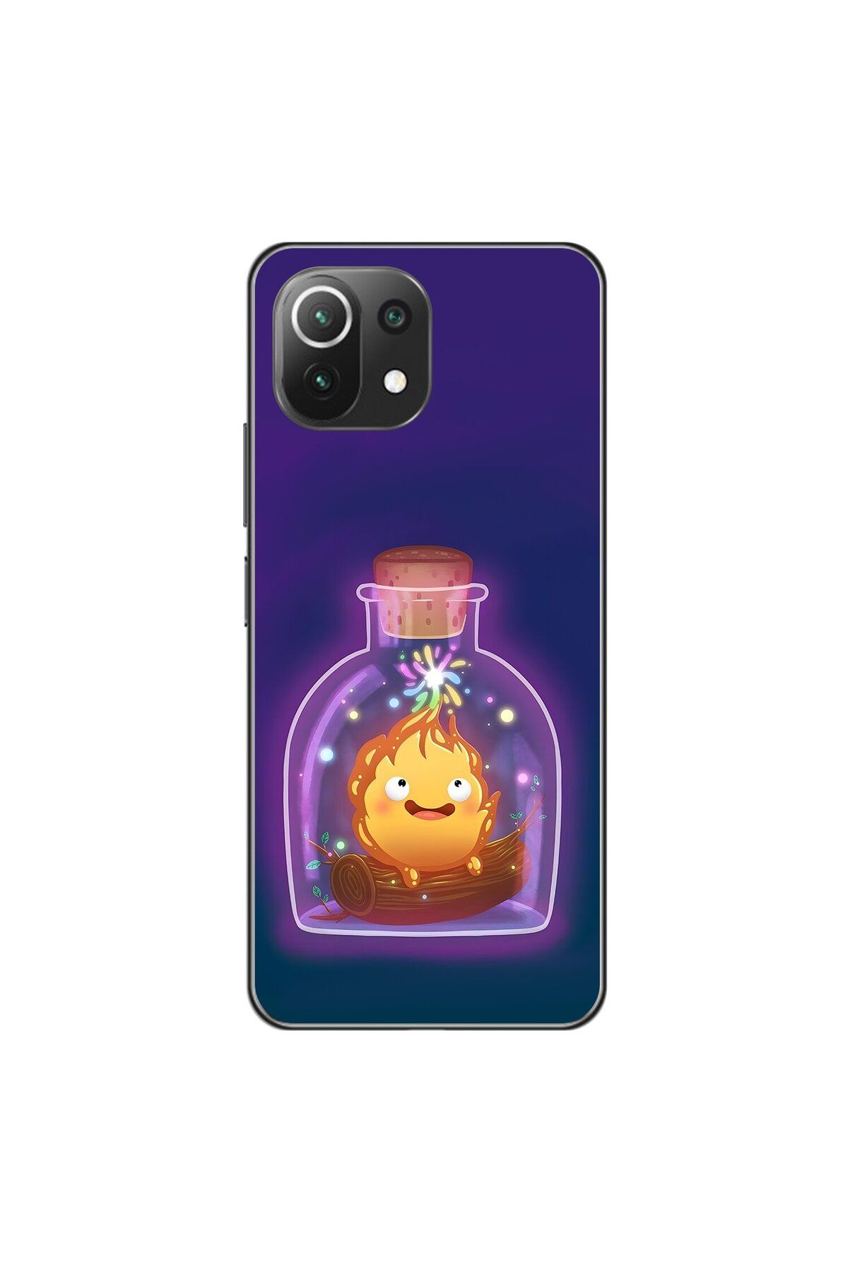 Dali Design Xiaomi Mi 11 Lite Uyumlu Şeffaf Kılıf Howls Moving Castle 2 Tasarımlı