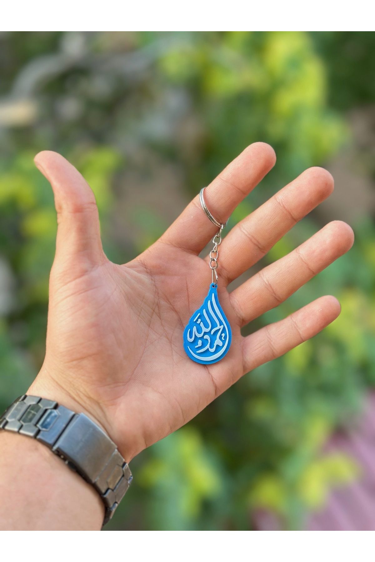 Orjin3D Elhamdulillah Yazılı Anahtarlık