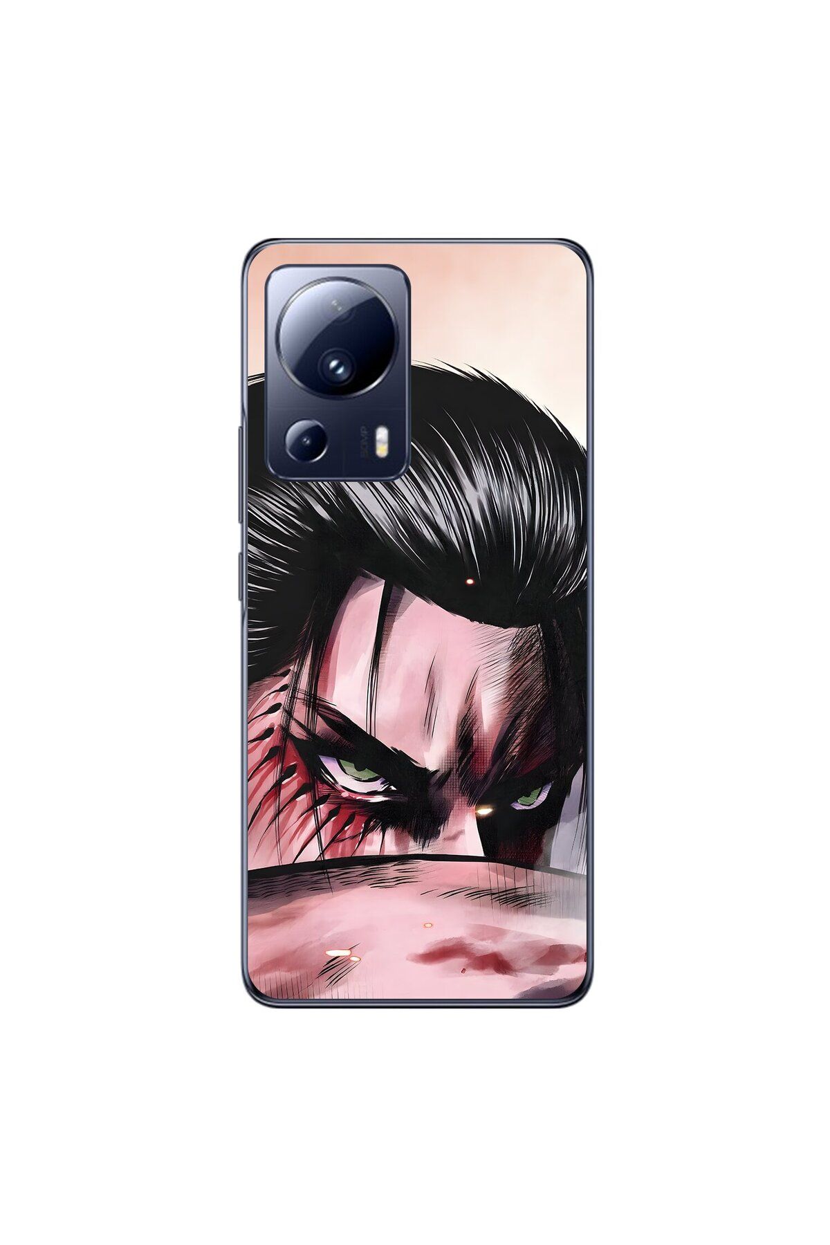 Dali Design Xiaomi Mi 13 Lite Uyumlu Şeffaf Kılıf Attack on Titan 3 Tasarımlı