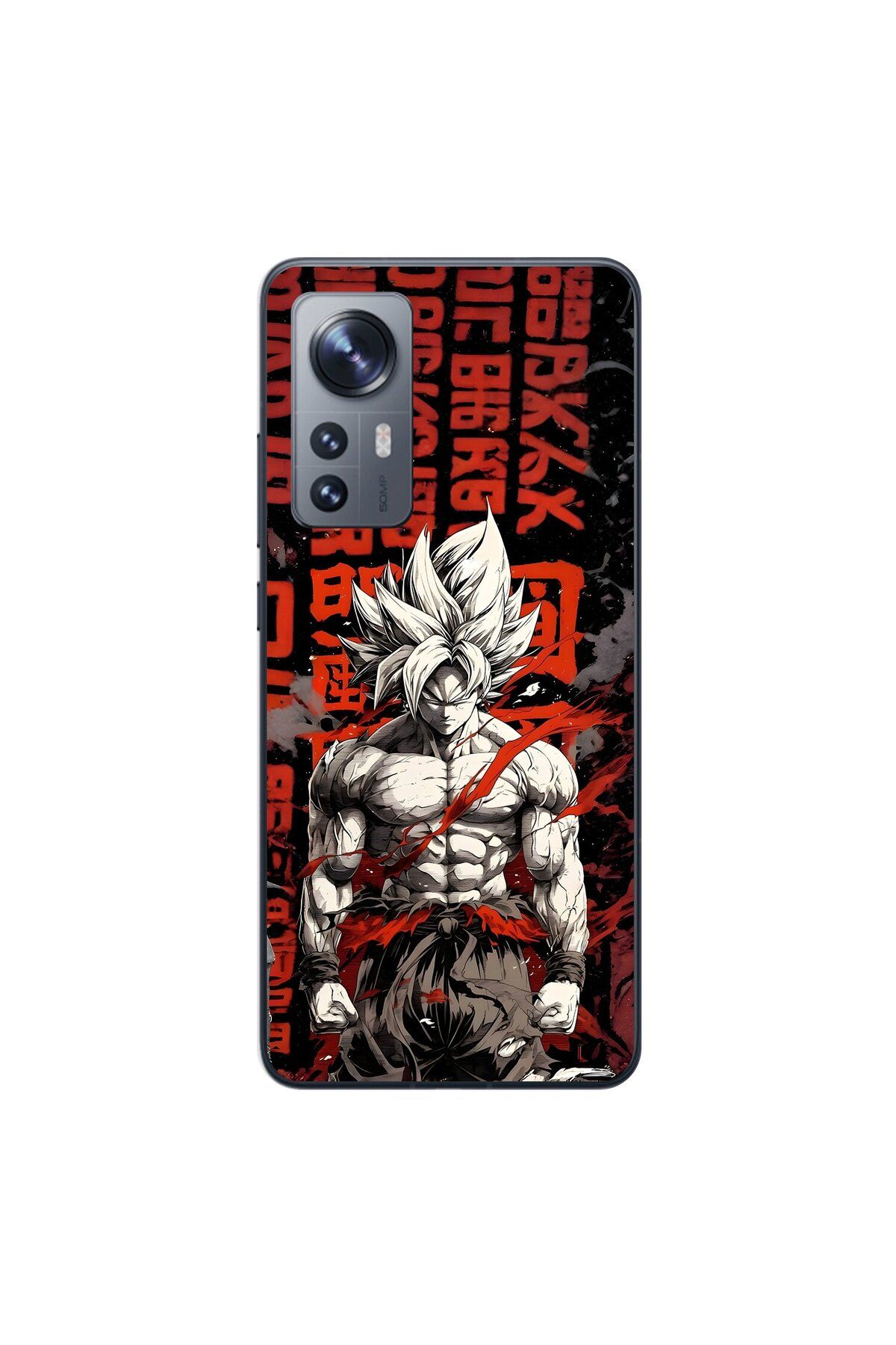 Dali Design Xiaomi Mi 12 Pro Uyumlu Şeffaf Kılıf Dragon Ball-Z 1 Tasarımlı