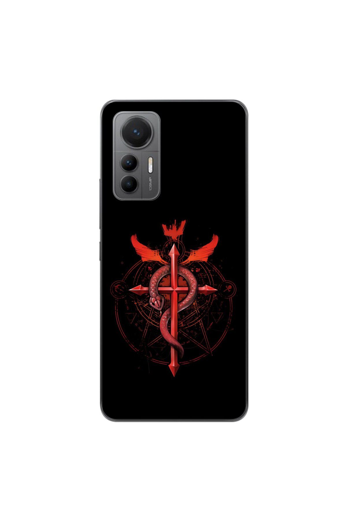 Dali Design Xiaomi Mi 12 Lite Uyumlu Şeffaf Kılıf Fullmetal Alchemist 2 Tasarımlı