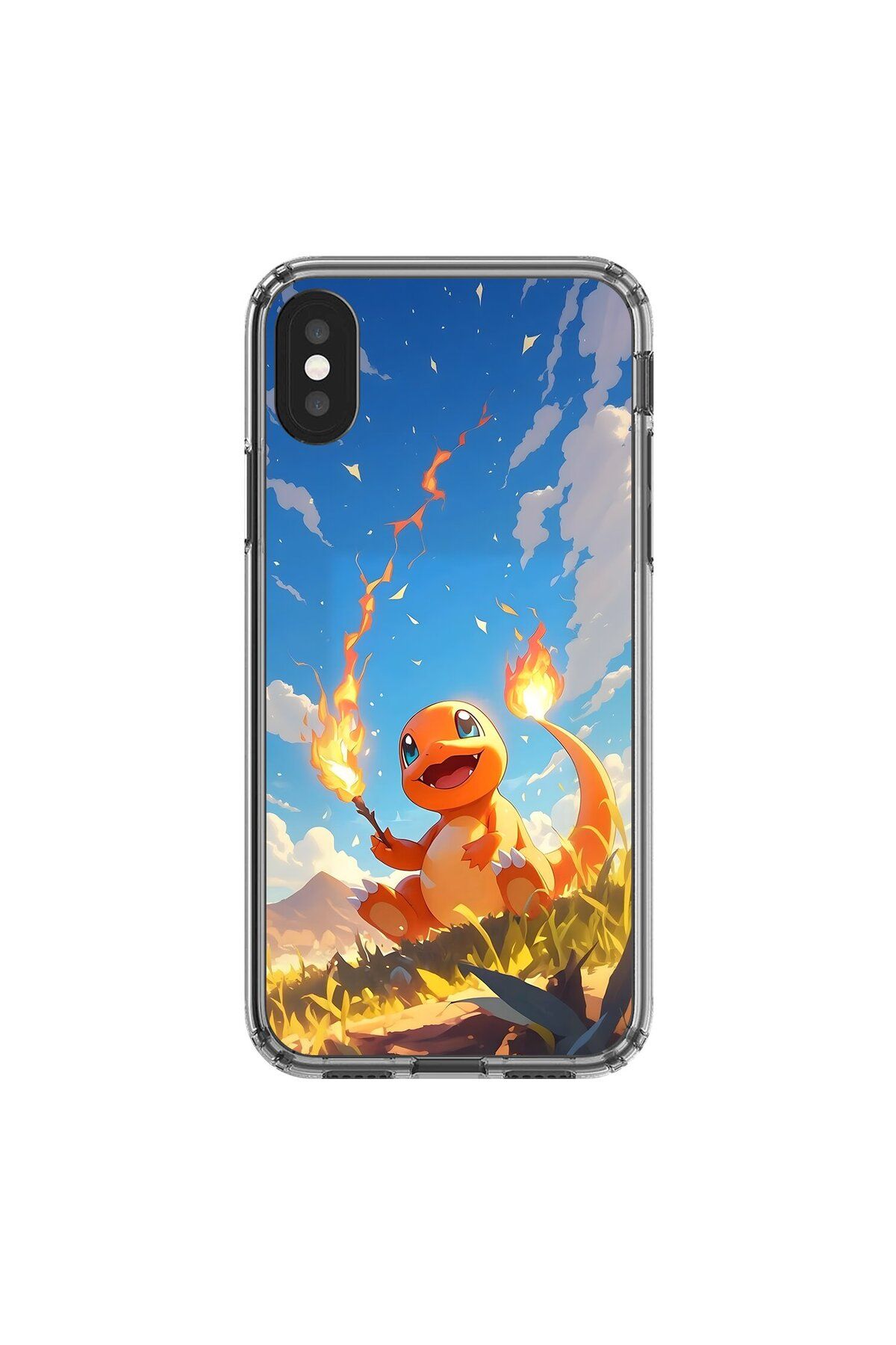 Dali Design iPhone XS Uyumlu Şeffaf Kılıf Pokemon 5 Tasarımlı
