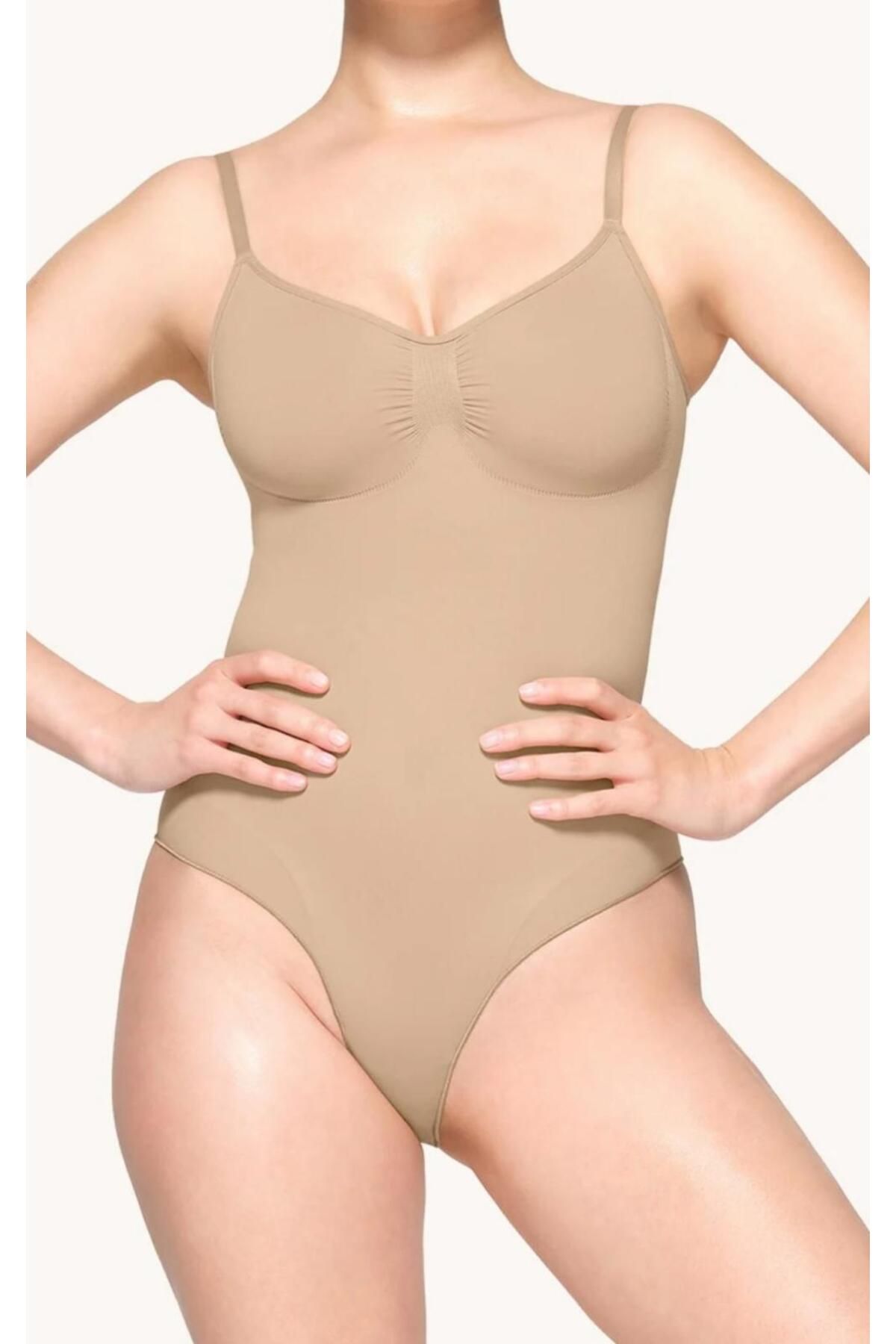 Meralles Çıtçıtlı Zıbın Bodysuit Vücut Şekillendirici İncelten Sıkılaştıran Toparlayıcı Korse