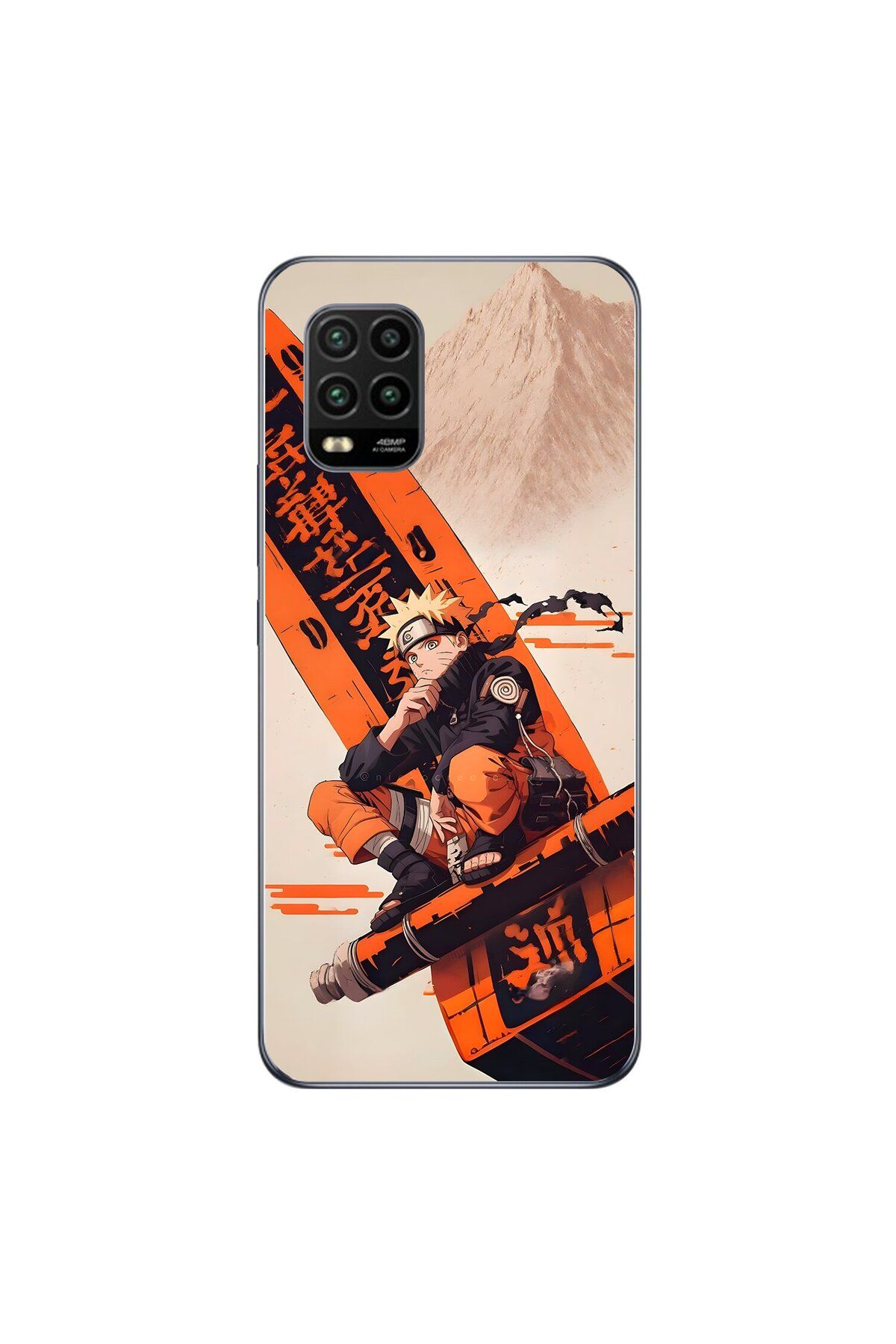 Dali Design Xiaomi Mi 10 Lite Uyumlu Şeffaf Kılıf Naruto Tasarımlı