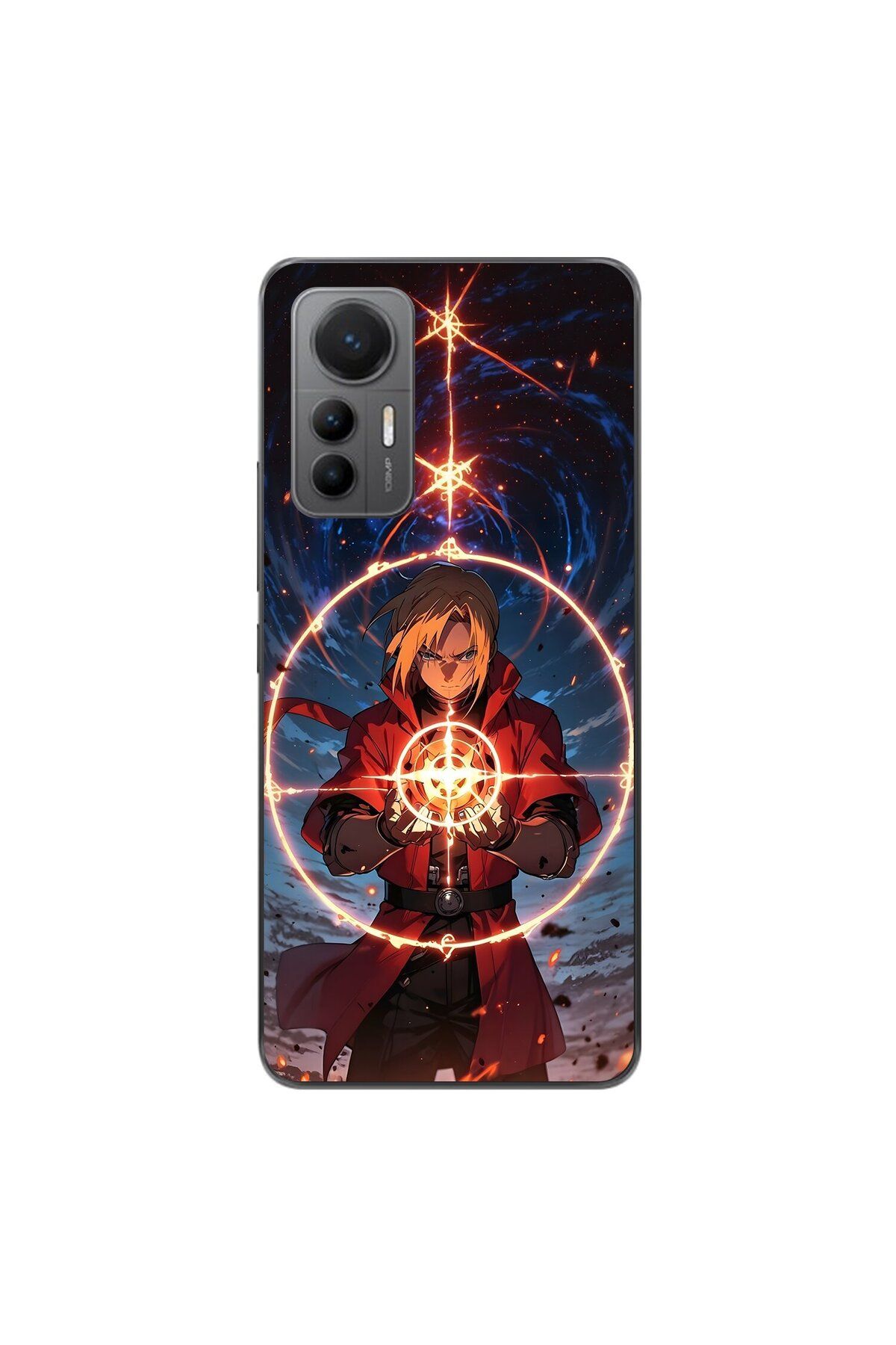 Dali Design Xiaomi Mi 12 Lite Uyumlu Şeffaf Kılıf Fullmetal Alchemist 1 Tasarımlı