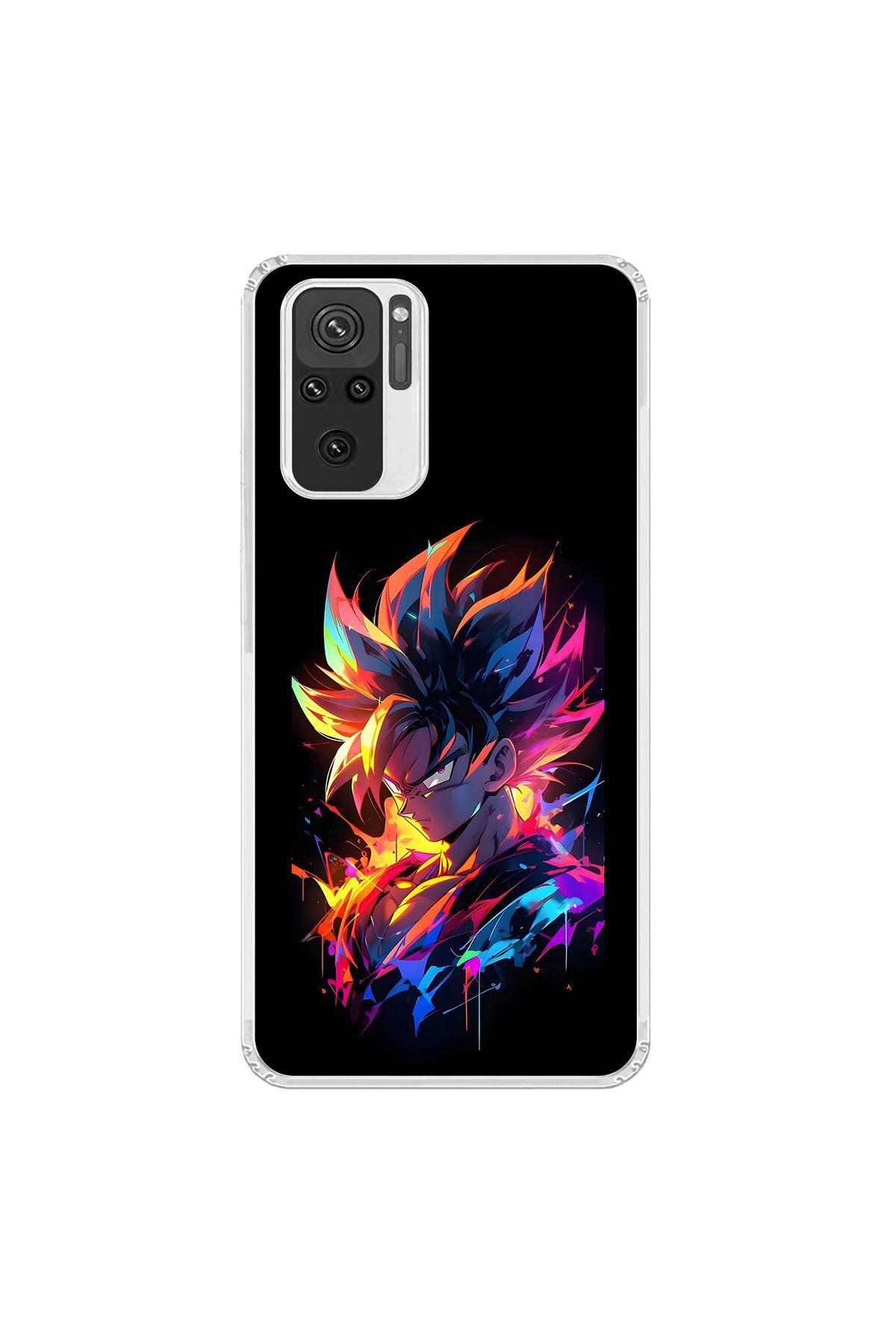 Dali Design Xiaomi Redmi Note 10 Uyumlu Şeffaf Kılıf Dragon Ball-Z 2 Tasarımlı