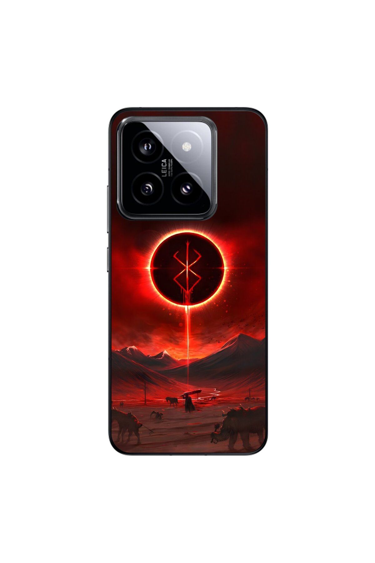 Dali Design Xiaomi Mi 14 Uyumlu Şeffaf Kılıf Berserk 1 Tasarımlı
