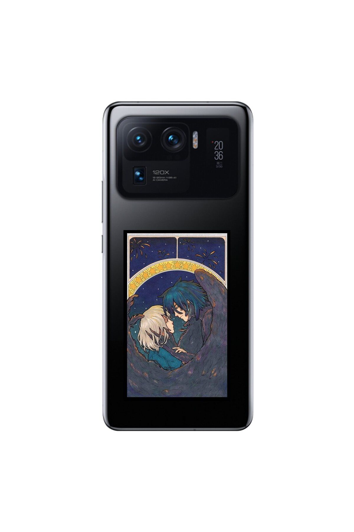 Dali Design Xiaomi Mi 11 Pro Uyumlu Şeffaf Kılıf Howls Moving Castle 3 Tasarımlı