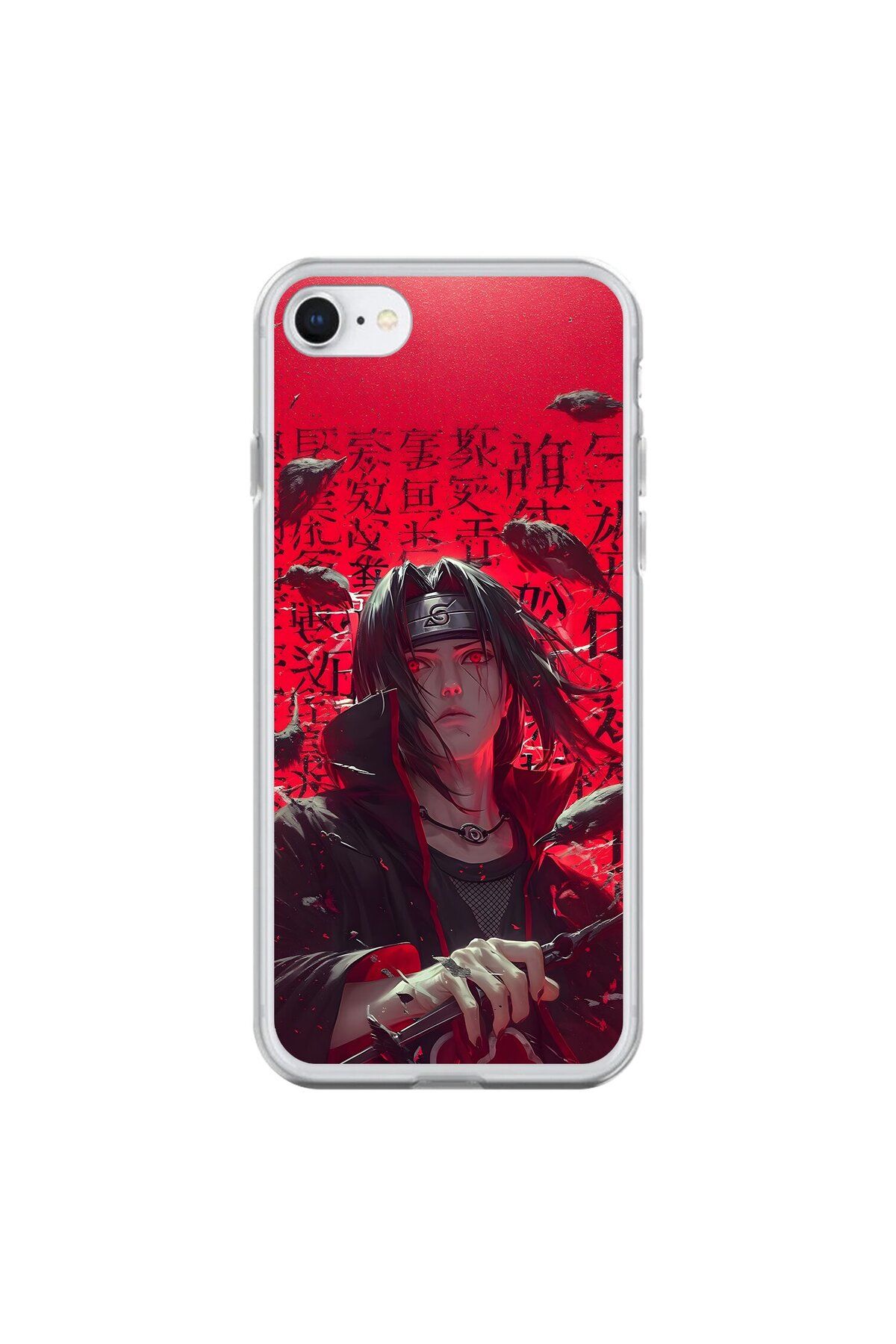 Dali Design iPhone 6 Uyumlu Şeffaf Kılıf Naruto Itachi Tasarımlı