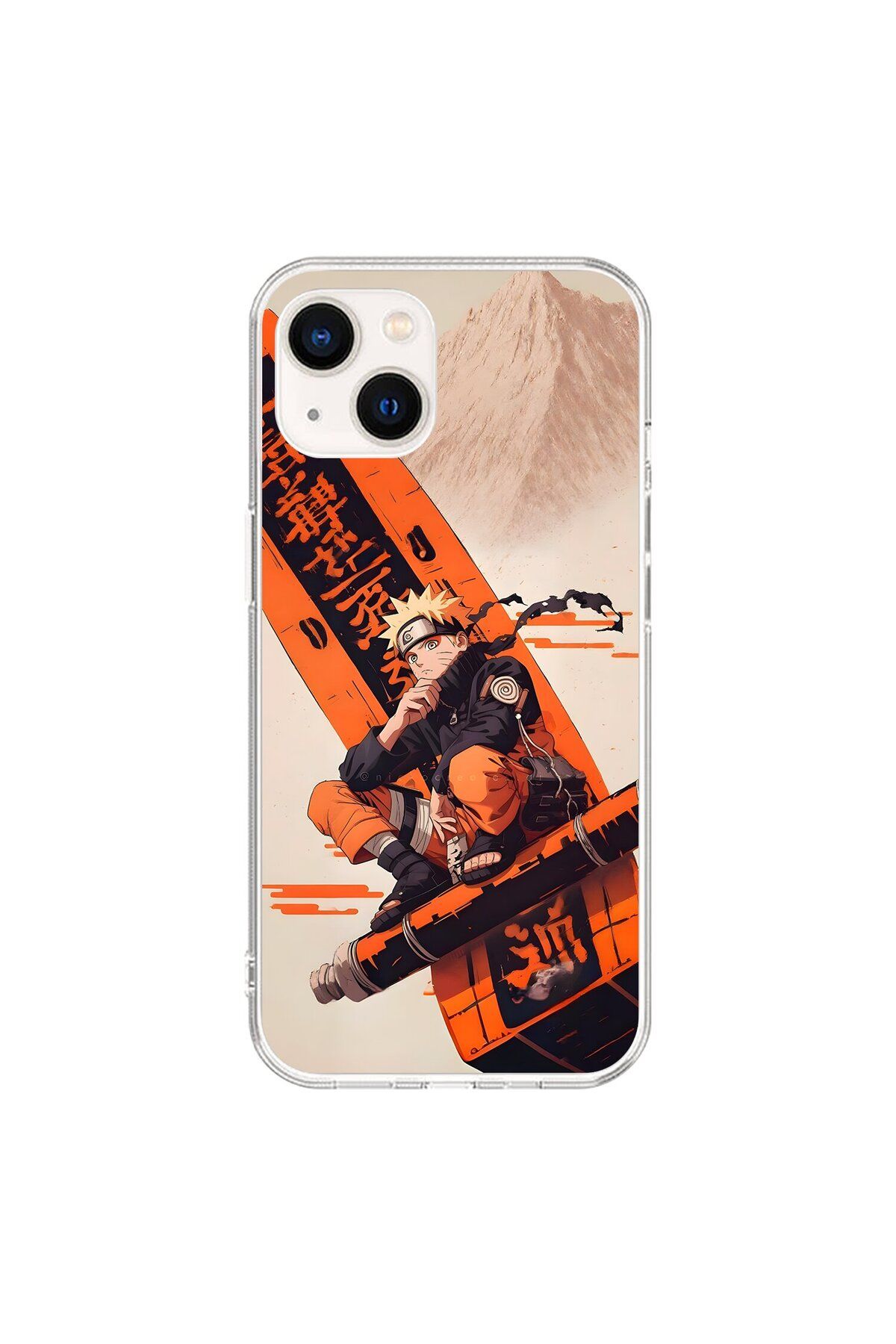 Dali Design iPhone 13 Uyumlu Şeffaf Kılıf Naruto Tasarımlı