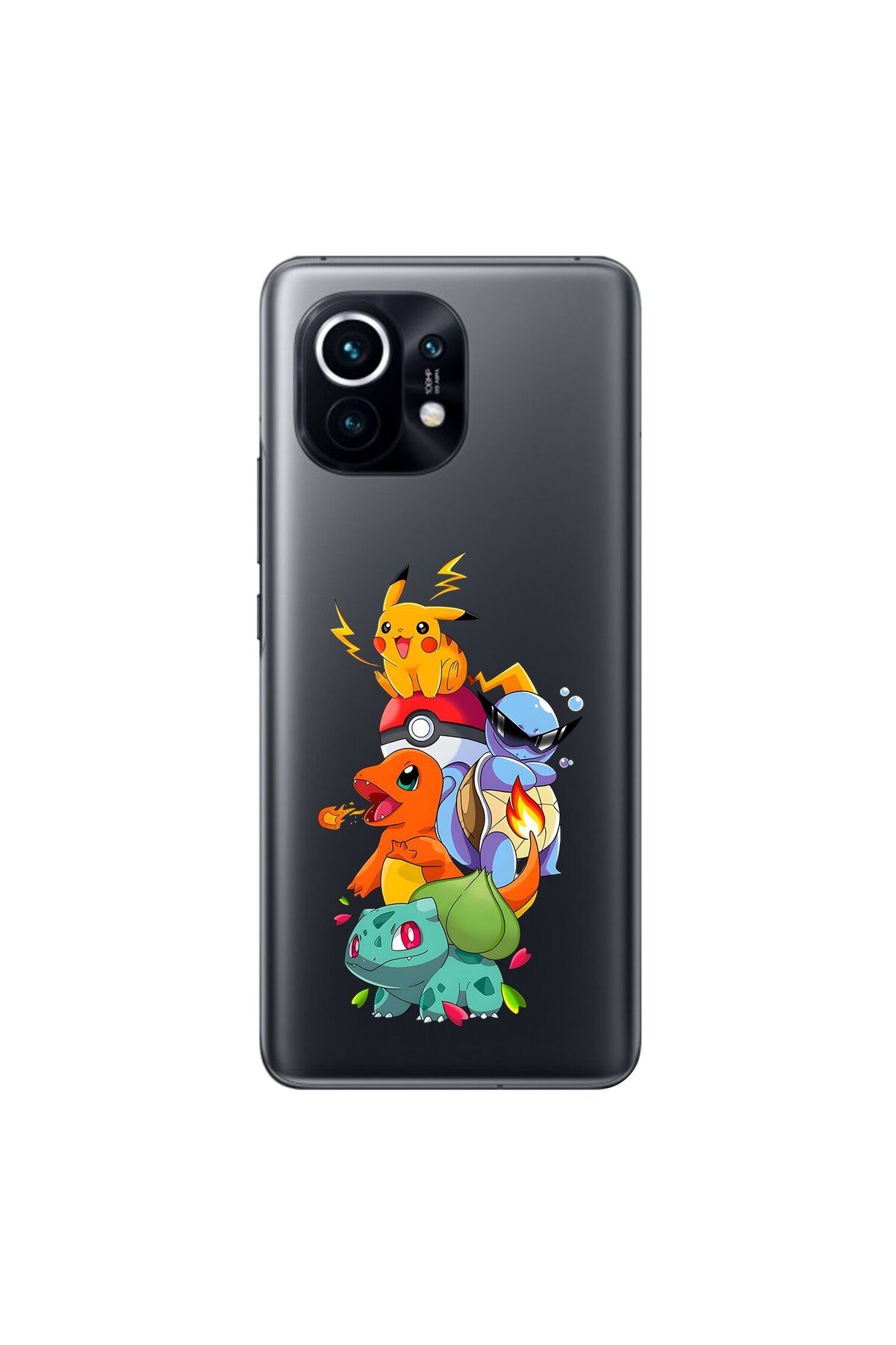 Dali Design Xiaomi Mi 11 Uyumlu Şeffaf Kılıf Pokemon 1 Tasarımlı