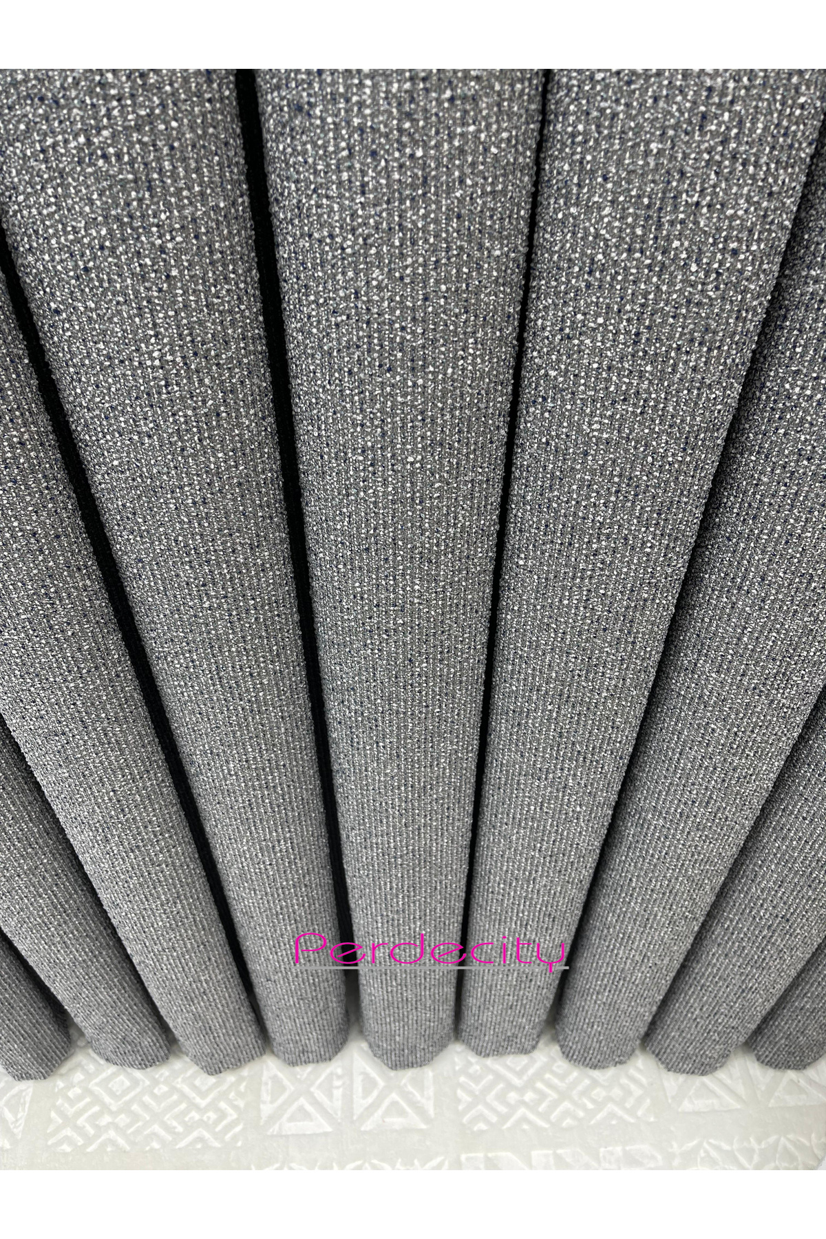 PERDECITY-Bohemian Style Phuket Gray Backdrop Curtain 1X3 Frequent Pile [Single Wing] Ironing Not Ask Suitable for Any Room 6