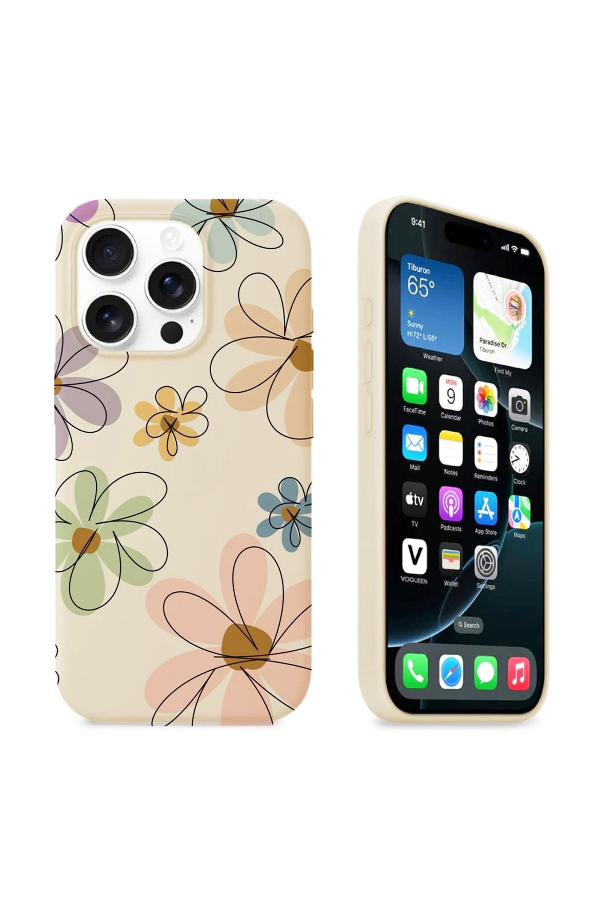 CatzeiN İphone 16 Pro Max İle Uyumlu Desen Baskılı Lansman Silikon Kılıf