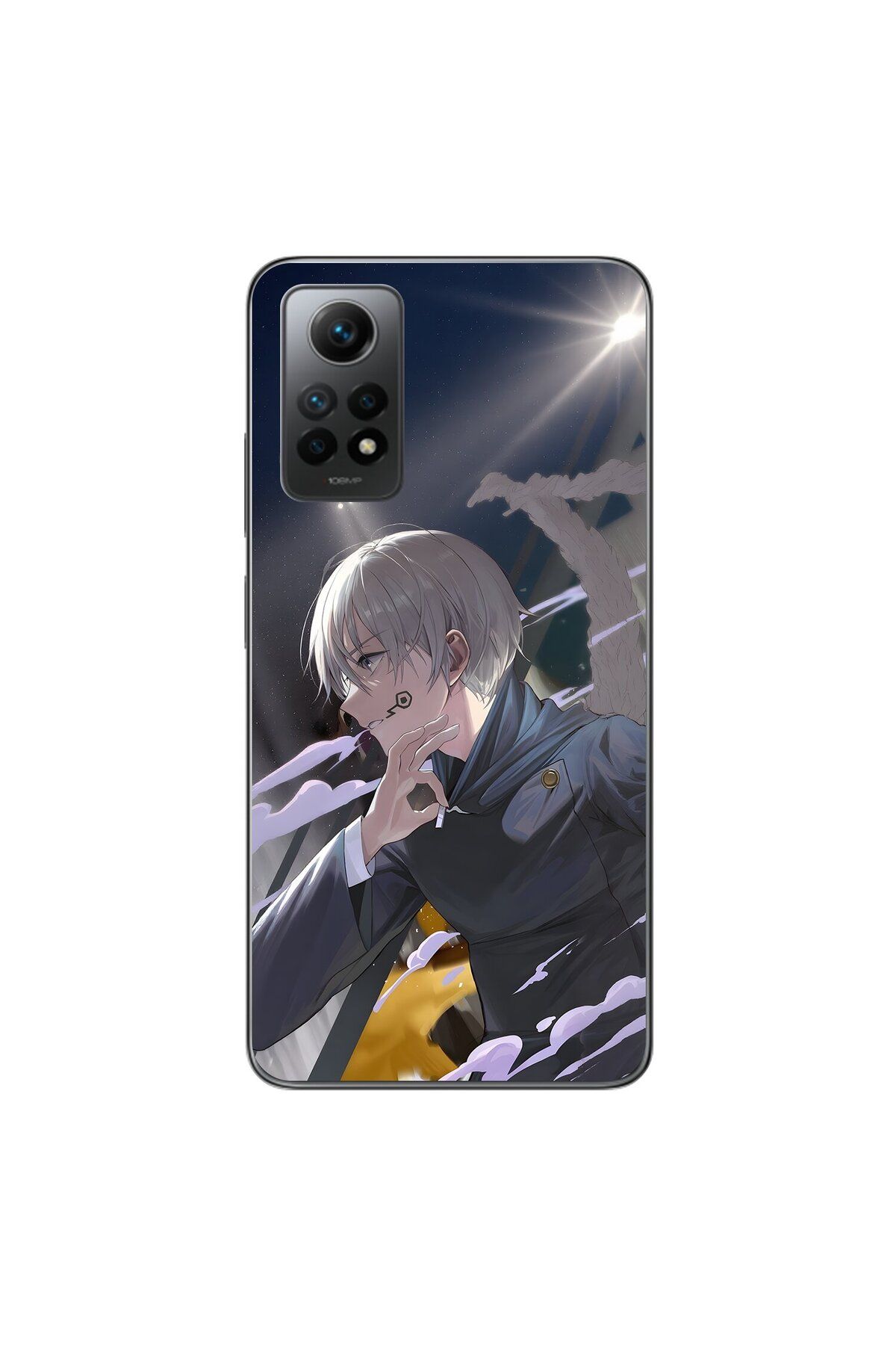 Dali Design Xiaomi Redmi Note 12 Pro Uyumlu Şeffaf Kılıf Jujutsu Kaisen 3 Tasarımlı