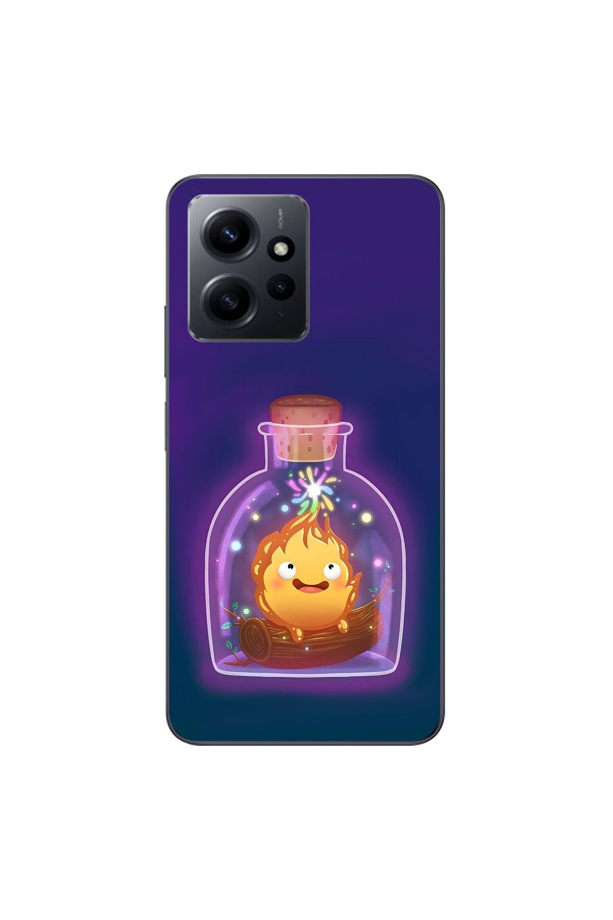 Dali Design Xiaomi Redmi Note 12 Uyumlu Şeffaf Kılıf Howls Moving Castle 2 Tasarımlı