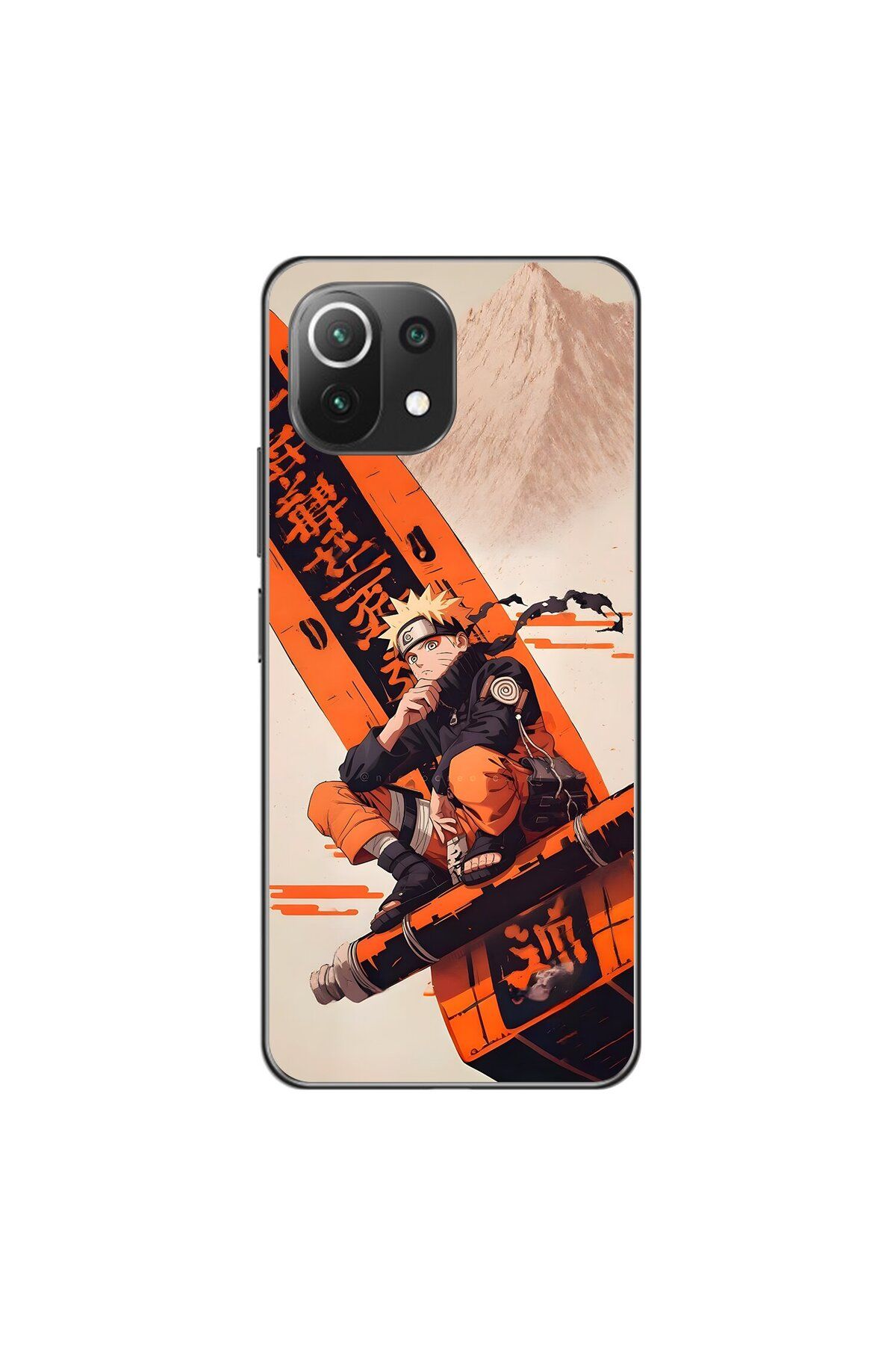 Dali Design Xiaomi Mi 11 Lite Uyumlu Şeffaf Kılıf Naruto Tasarımlı
