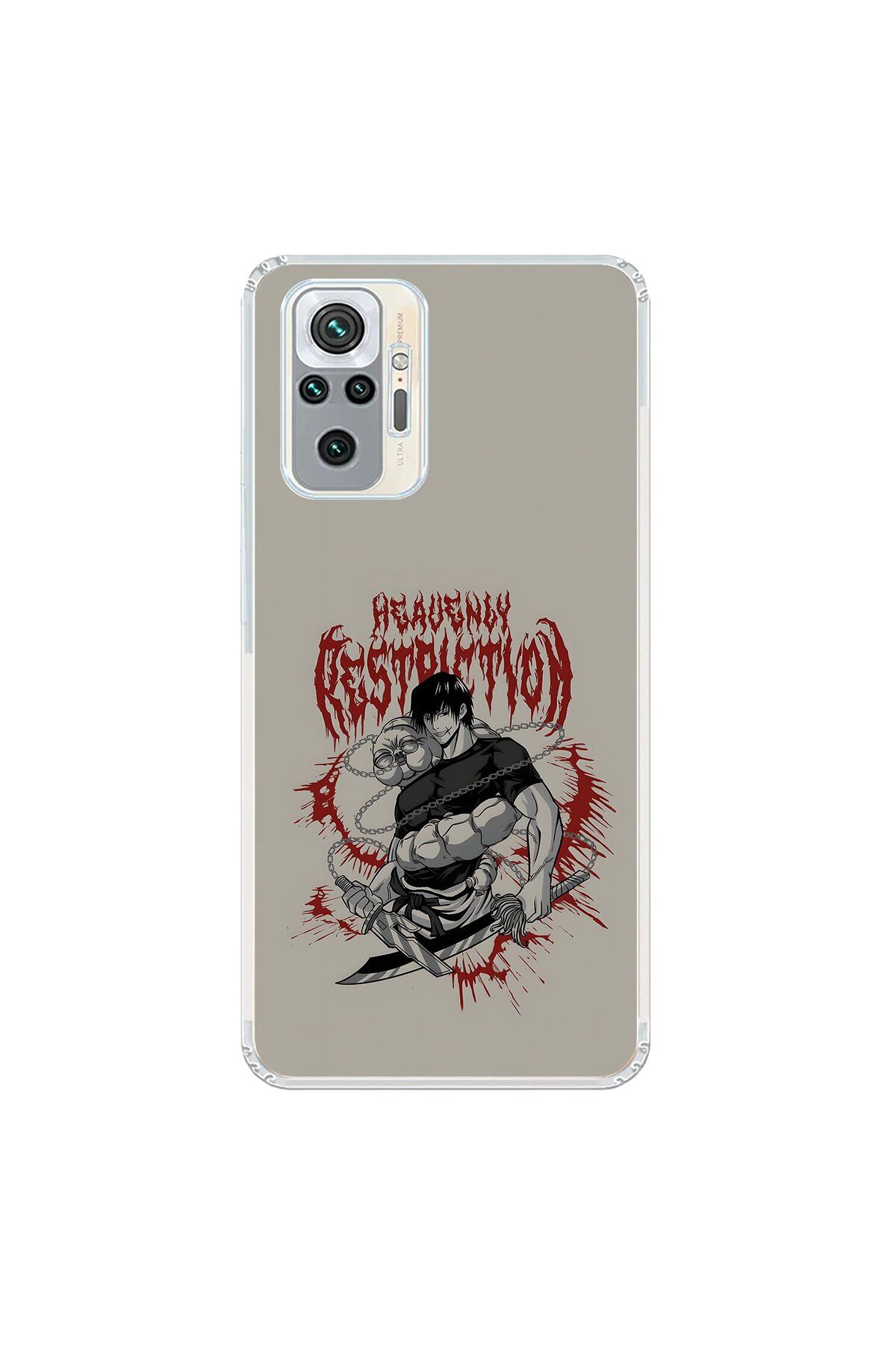 Dali Design Xiaomi Redmi Note 10 Pro Uyumlu Şeffaf Kılıf Jujutsu Kaisen 2 Tasarımlı