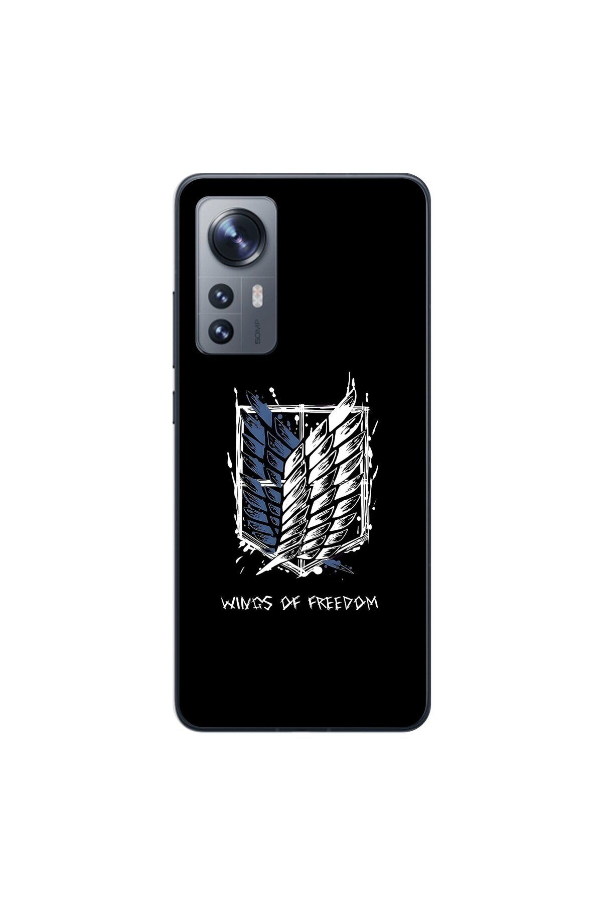 Dali Design Xiaomi Mi 12 Pro Uyumlu Şeffaf Kılıf Attack on Titan 1 Tasarımlı