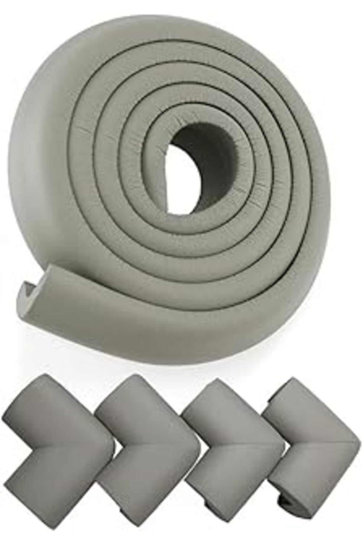 TBSProjects Agubugu Baby - Jumbo Kenar Köşe Koruyucu - Gri - 2 Mt. 4 Ad.