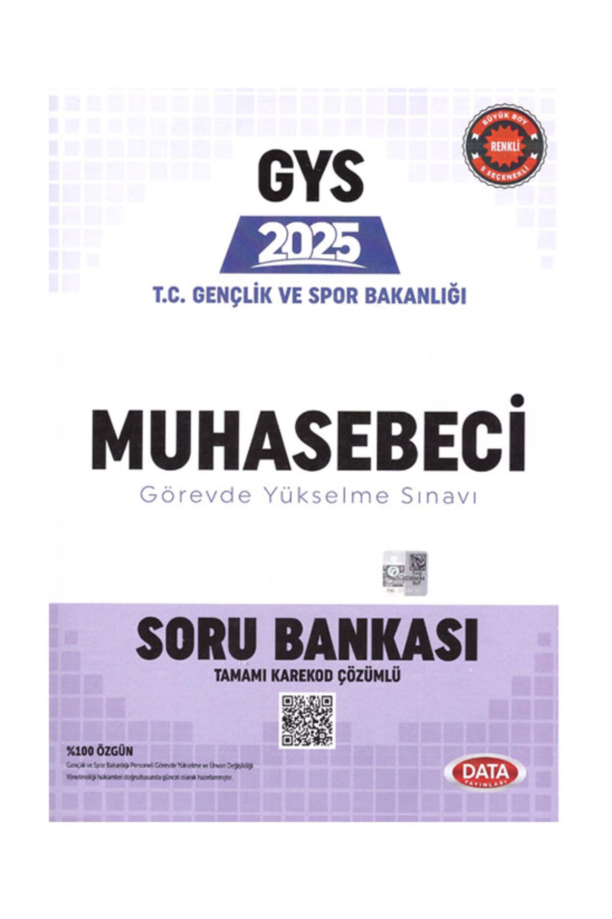 Data Yayınları 2025 GYS Gençlik ve Spor Bakanlığı MUHASEBECİ Görevde Yükselme Sınavı Soru Kitabı