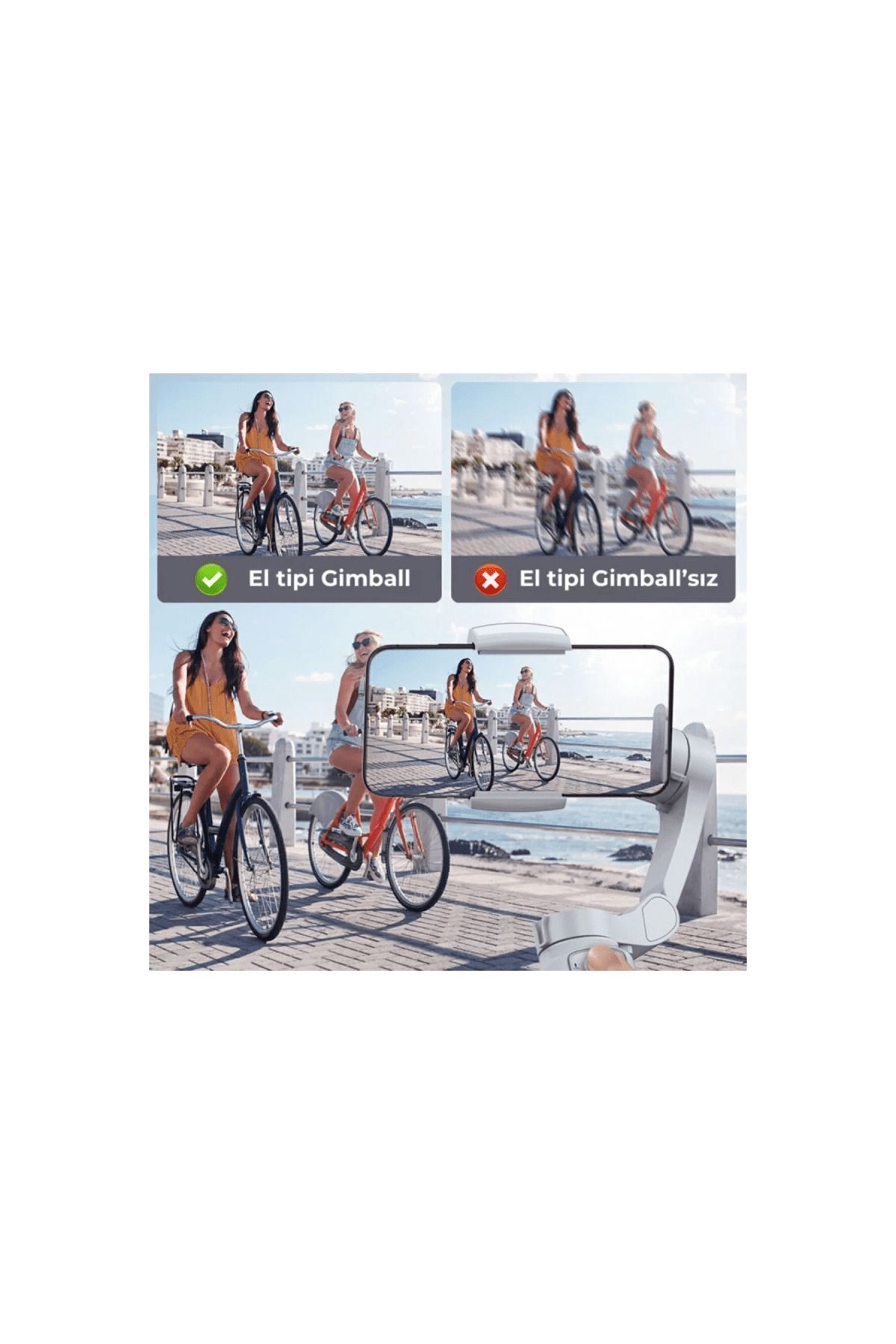 çözüm plastik L7C Pro 3 Axis Foldable Gimbal