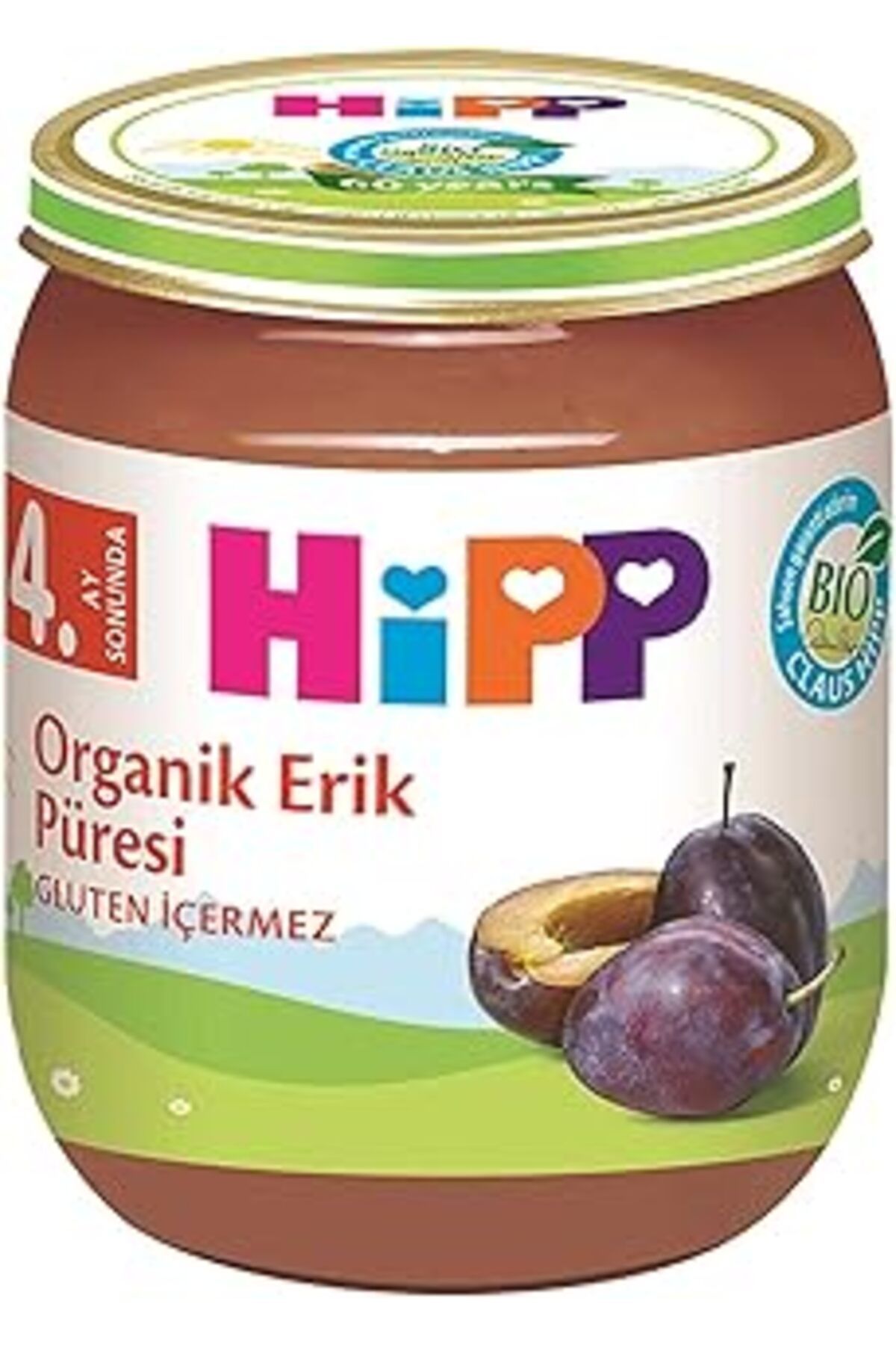 Qedii Hipp Organik Erik Püresi 125 Gr 1 Paket(1 X 125 G)