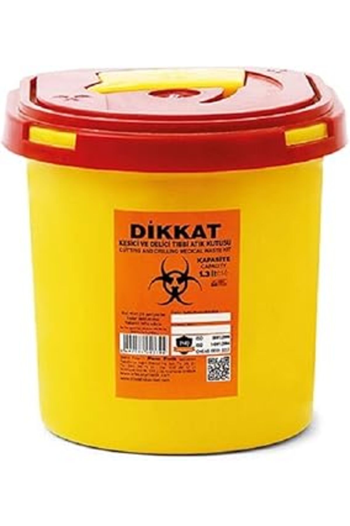 Pazarcan Çelikpençe 10 Adet Enfekte Atık Kutusu 1.3 Lt. Tıbbi Atık Torbası 2 Adet