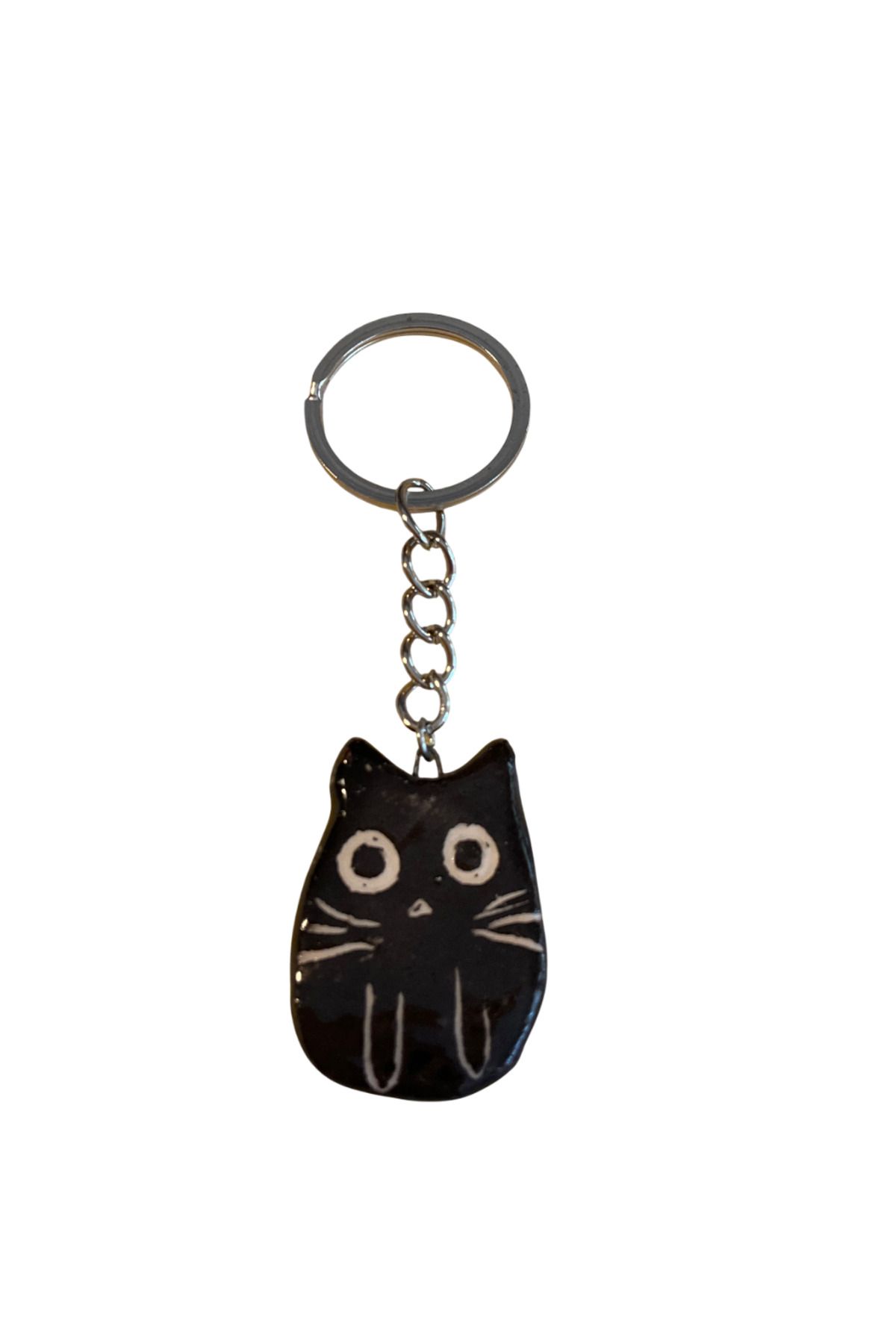 Neriseramik Kedi Anahtarlık