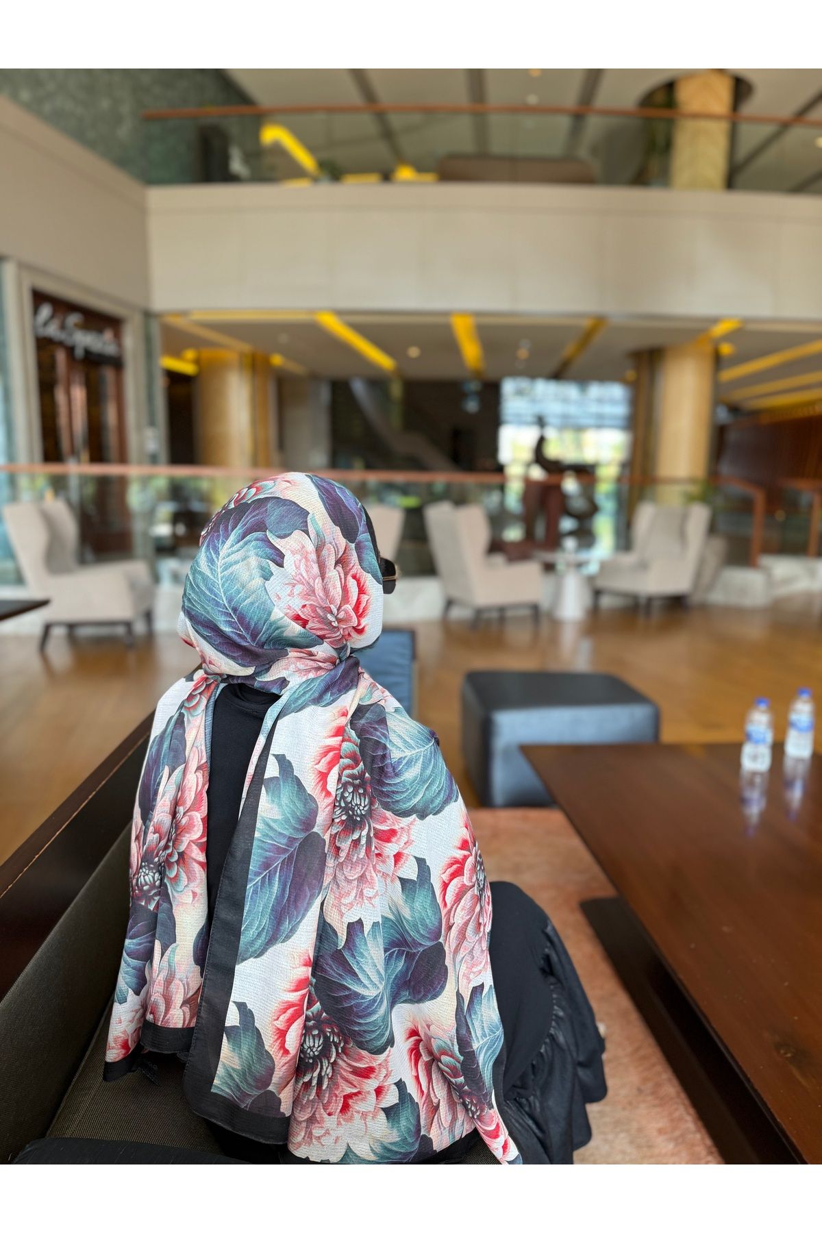 Butik Yaseminofficial Ortanca Desen Şal Çiçekli