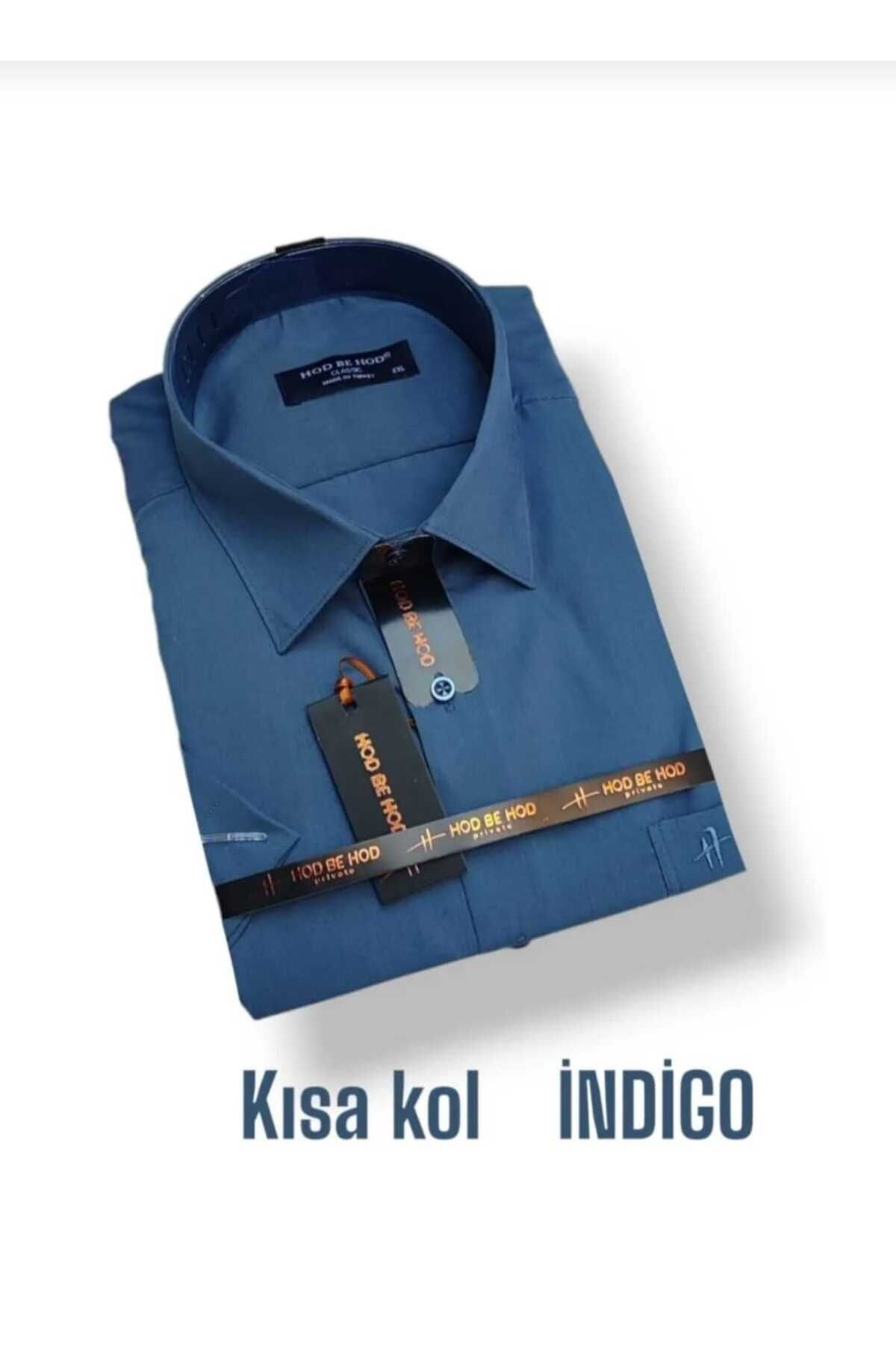 hodbehod KLASİK KESİM CEPLİ KISA KOL ORİJİNAL DAGRON ERKEK GÖMLEK