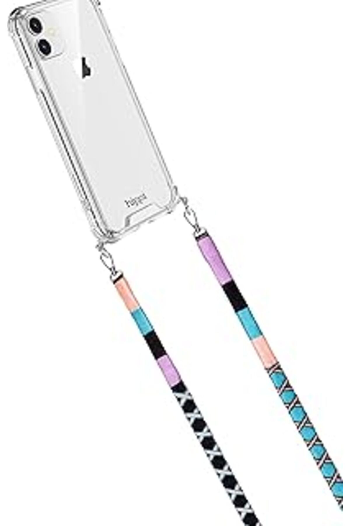 TBSProjects Hippi Waterflower El Örgüsü Yassı Telefon Ve Çanta Askısı