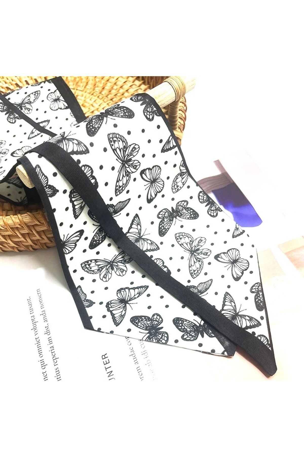 CHARMLUCKY RENKLİ DESENLİ FULAR