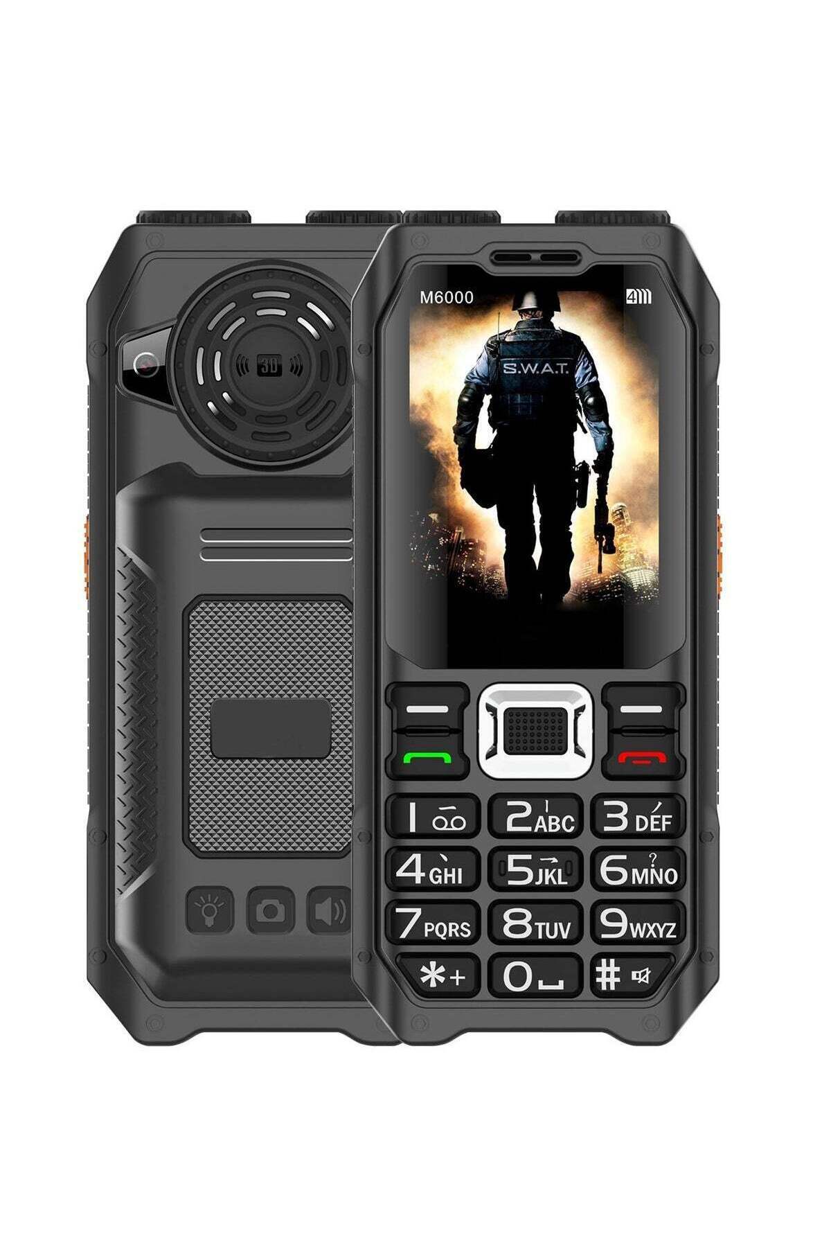 Hope-10000mAh Rugged Mobile Phone with Triple SIM Support, Ultra-Durable Waterproof Cell Phone with 1