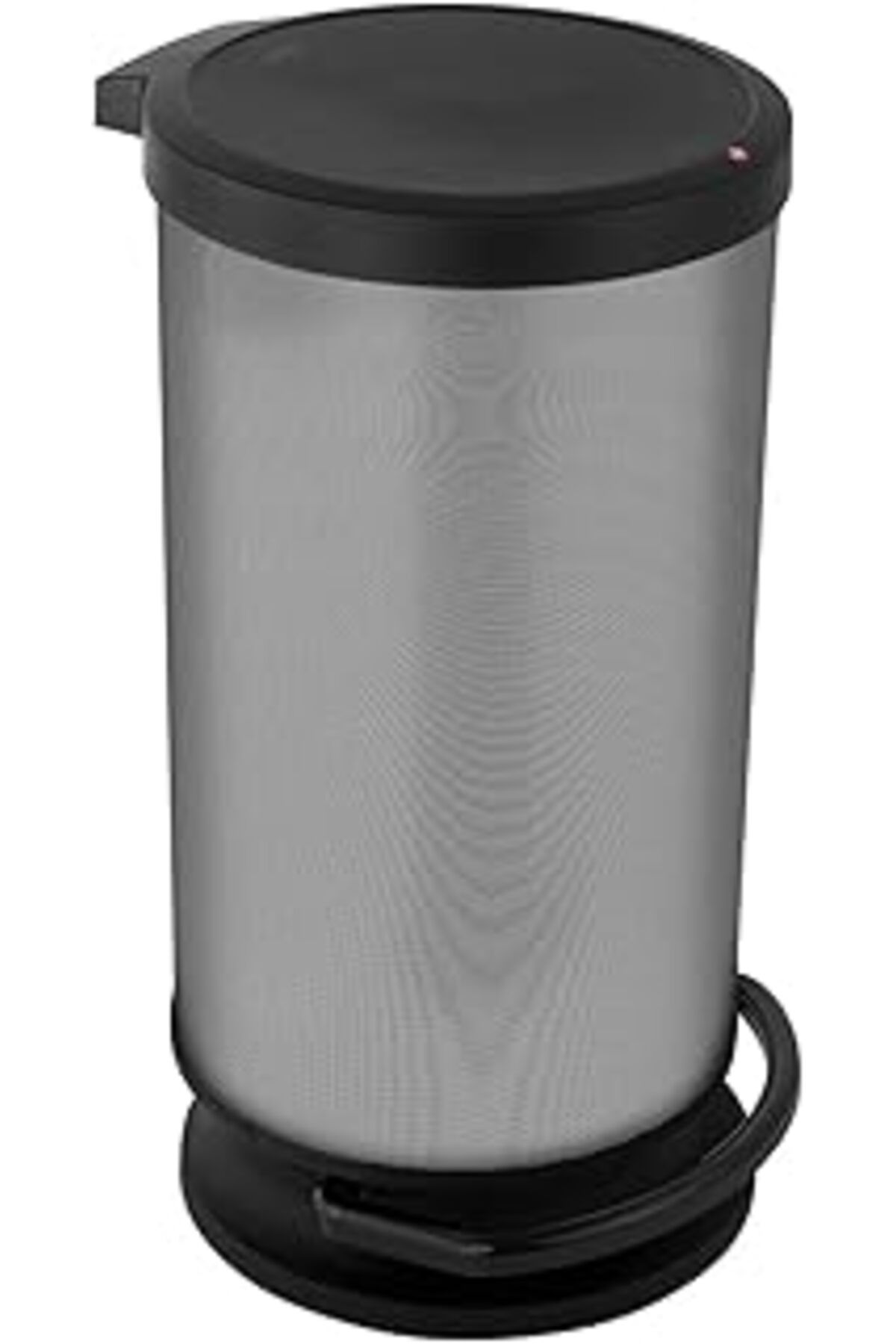Pazarcan Rotho Paso Çöp Kutusu 30 L Kapaklı, Plastik (Pp) Bpa Içermez, Karbon Metalik, 30 L (35,7 X 30,2 X 5