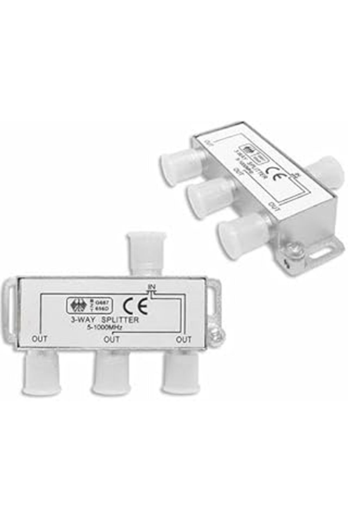 Qedii Uydu Splitter 3 Lü Kablo Tv Rg6 Anten Çoklayıcı Dağıtıcı